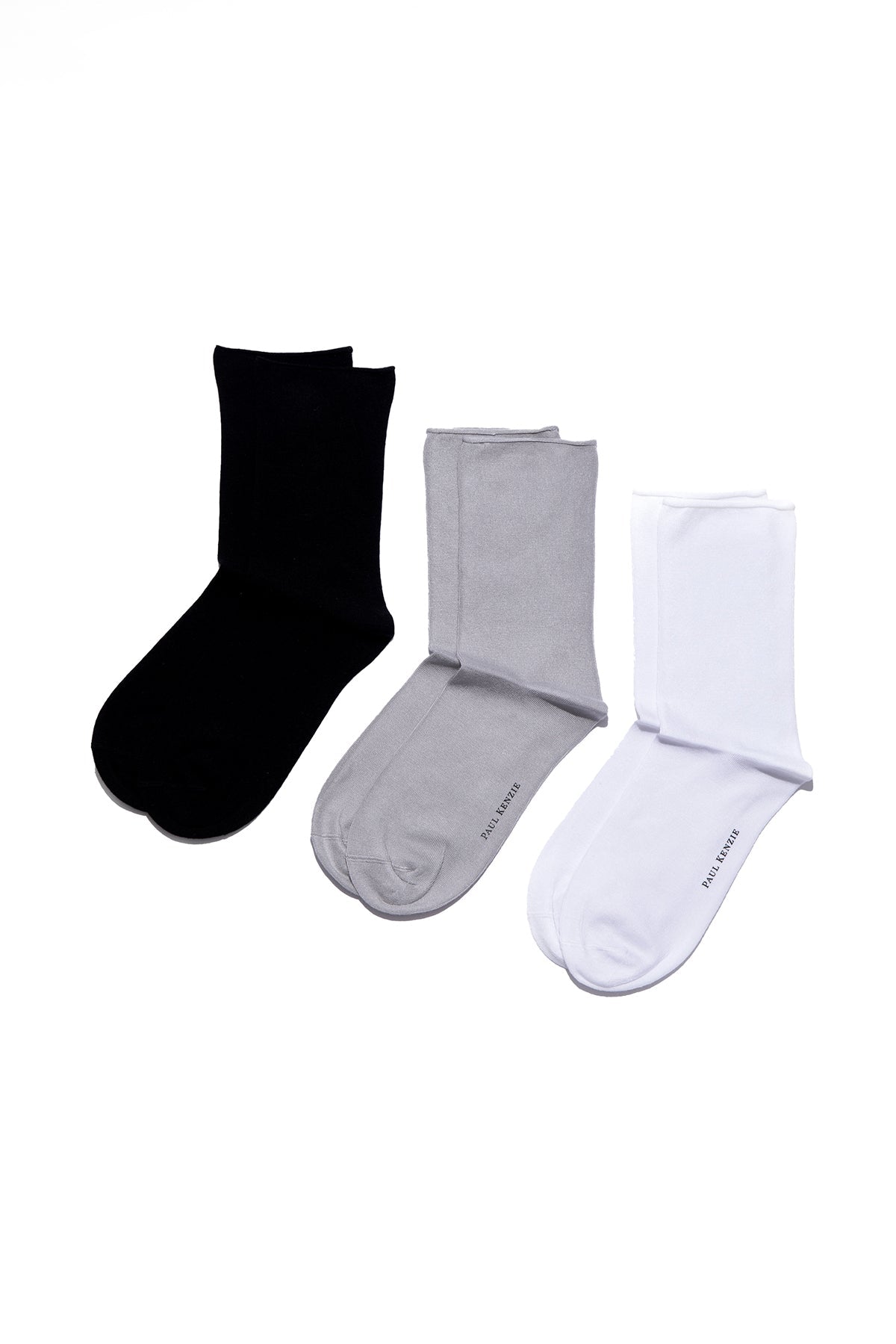 Paul Kenzie-3'lü Lastiksiz Soket Çorap B&G&W-Çorap-1-Milagron.com