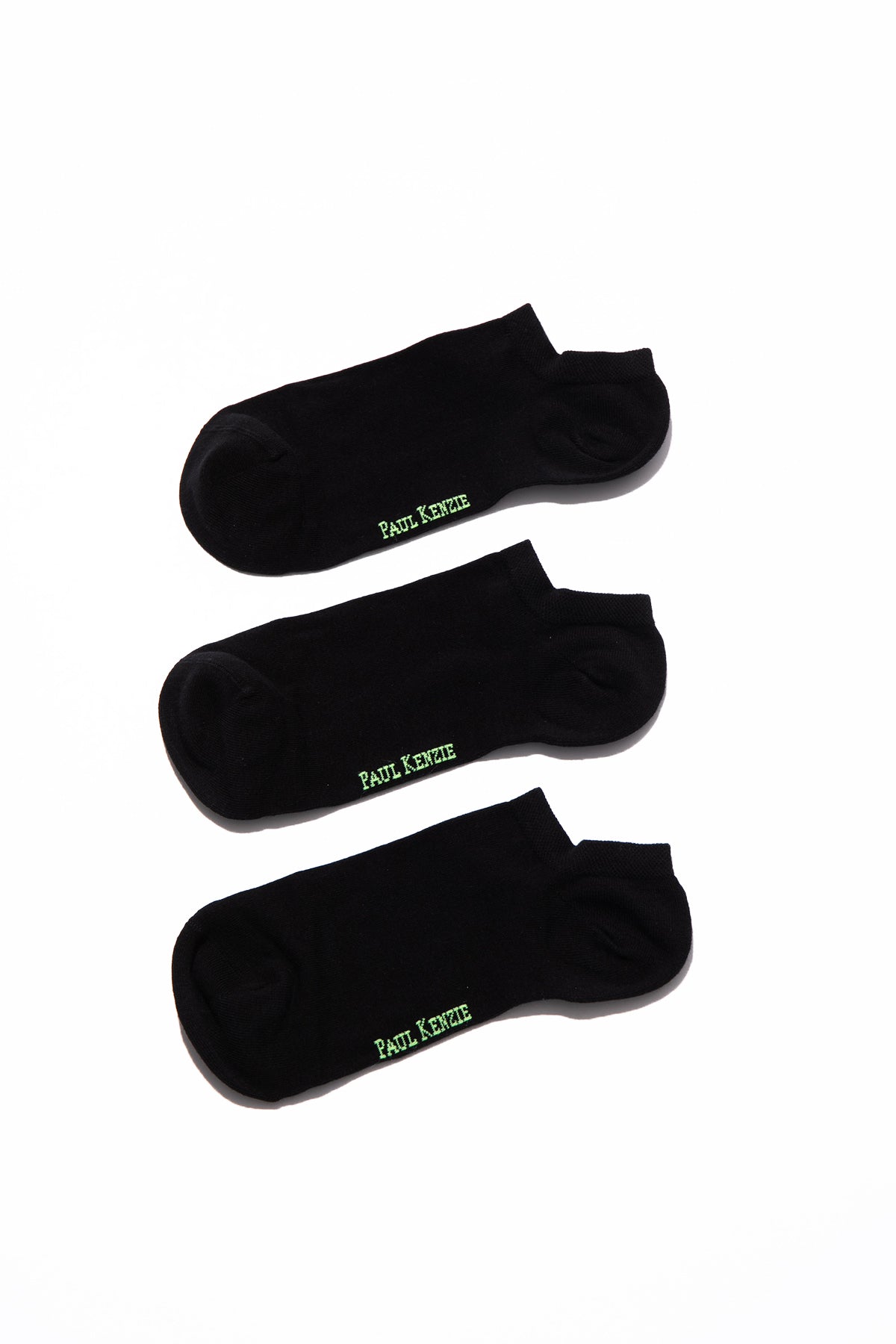 Paul Kenzie-3'lü Sneaker Çorap All Black-Çorap-2-Milagron.com