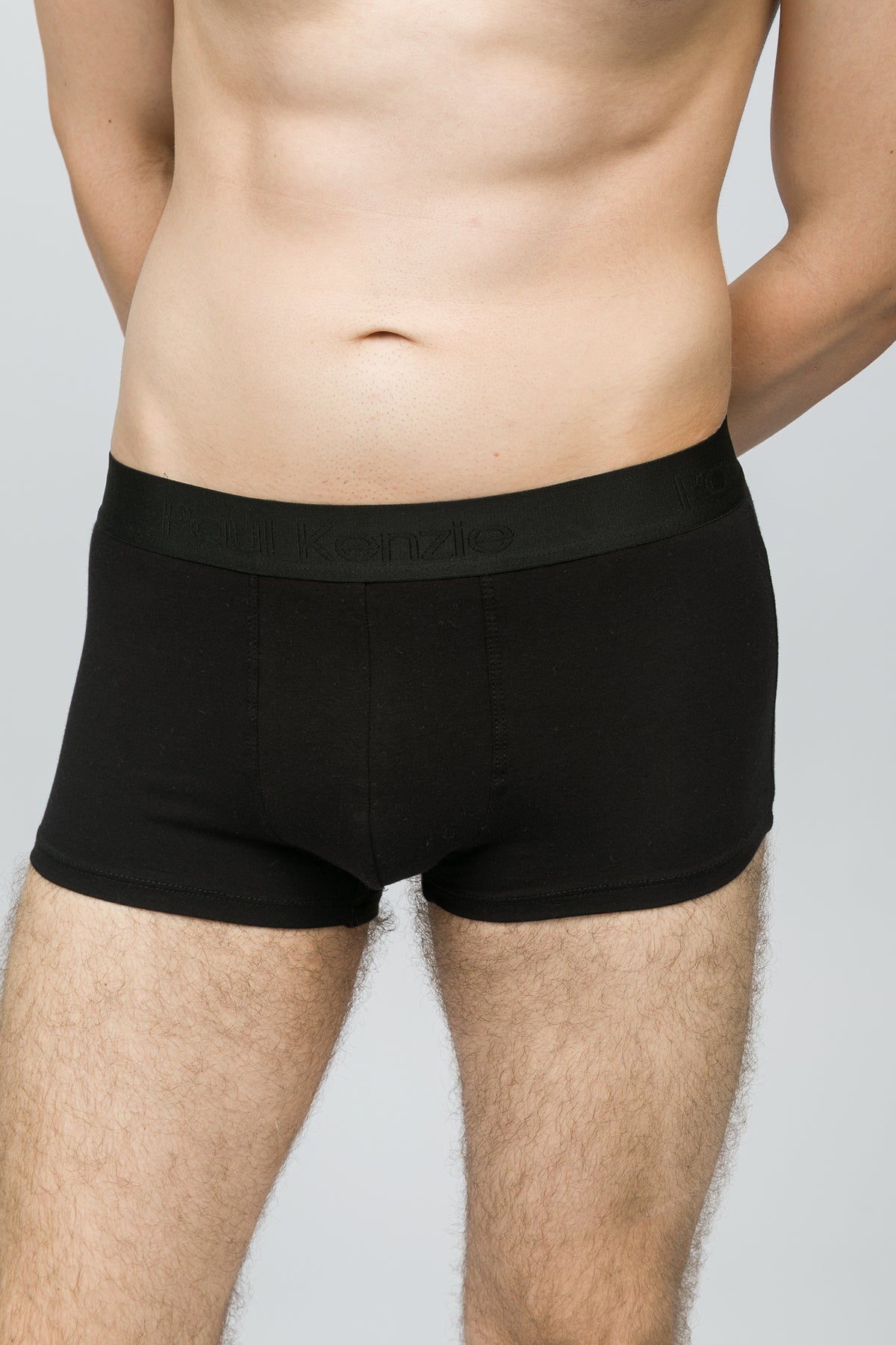 Paul Kenzie-5'li Erkek Trunk Boxer Quite Black-5-Milagron.com