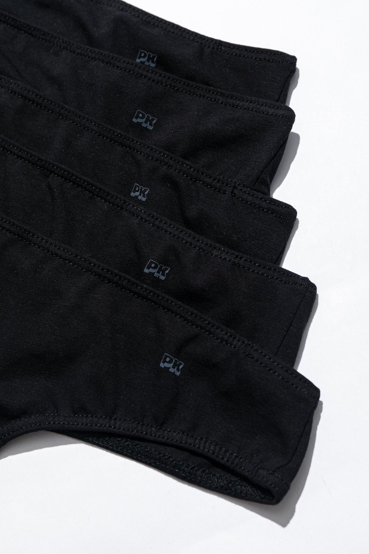 Paul Kenzie-5'li Kadın String Külot All Black-3-Milagron.com