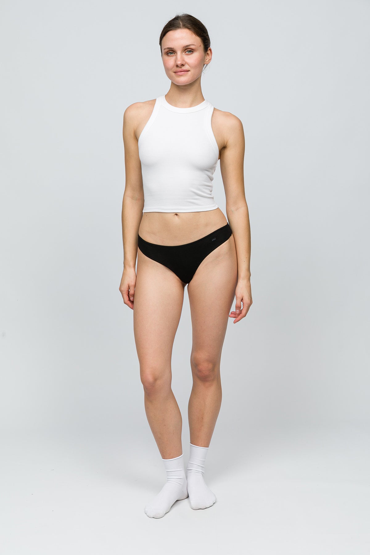 Paul Kenzie-5'li Kadın String Külot All Black-4-Milagron.com