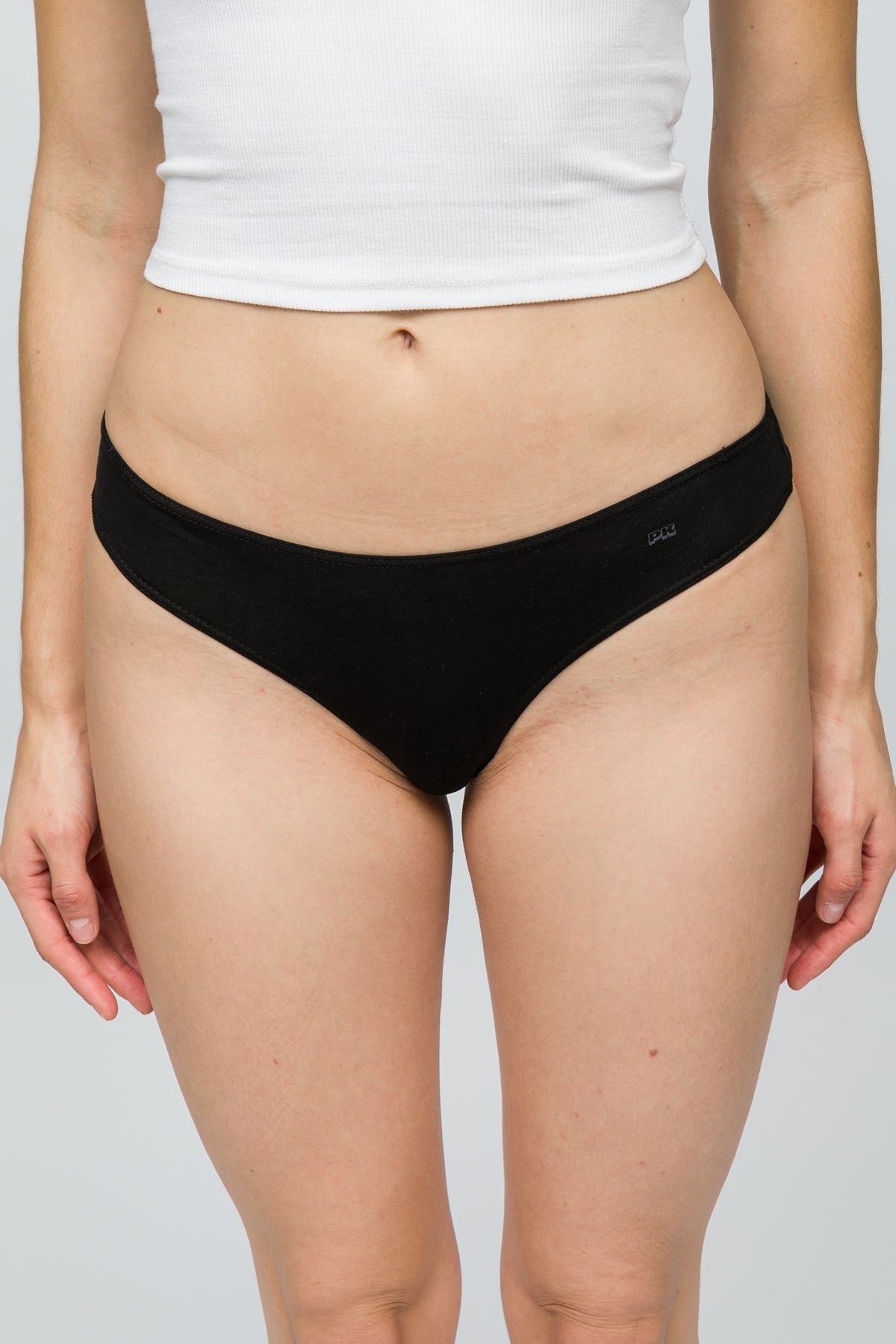 Paul Kenzie-5'li Kadın String Külot All Black-6-Milagron.com