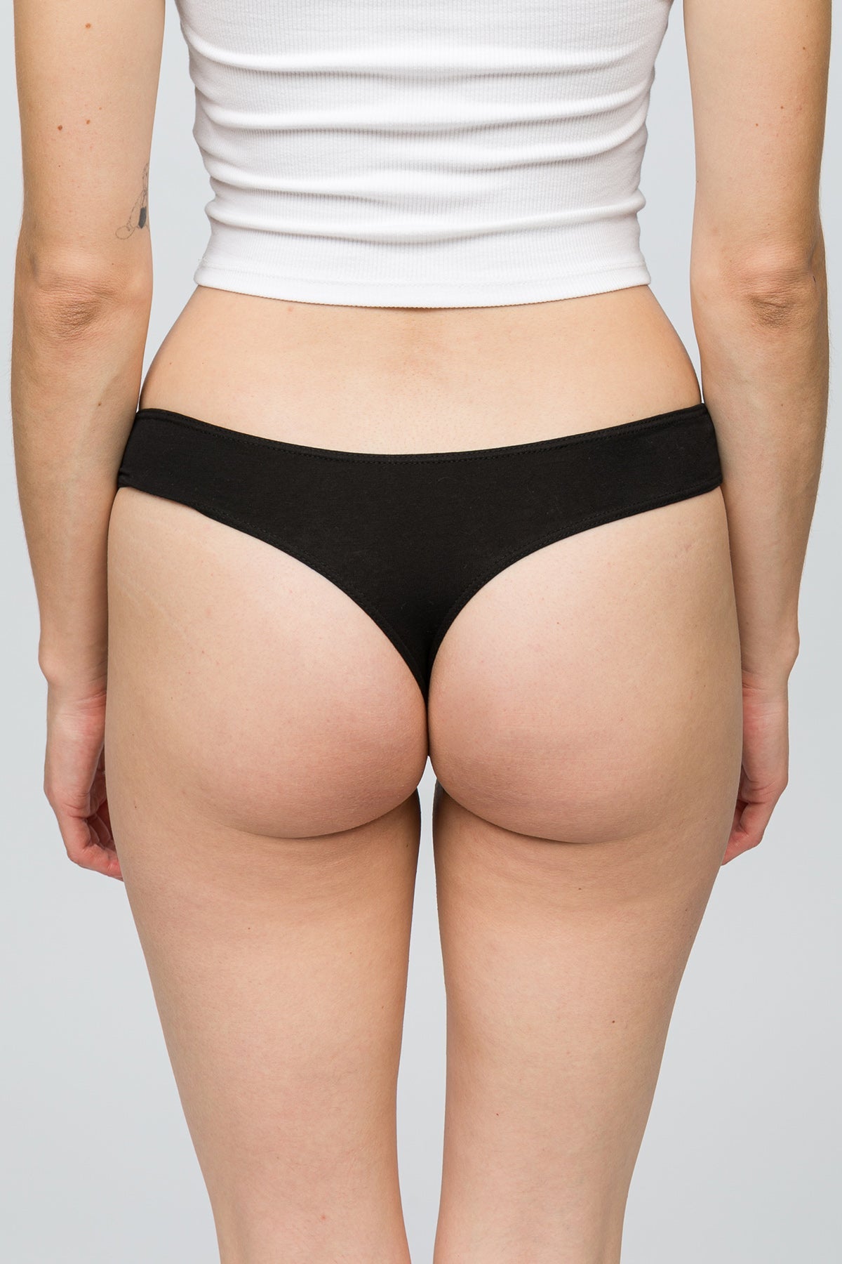 Paul Kenzie-5'li Kadın String Külot All Black-9-Milagron.com