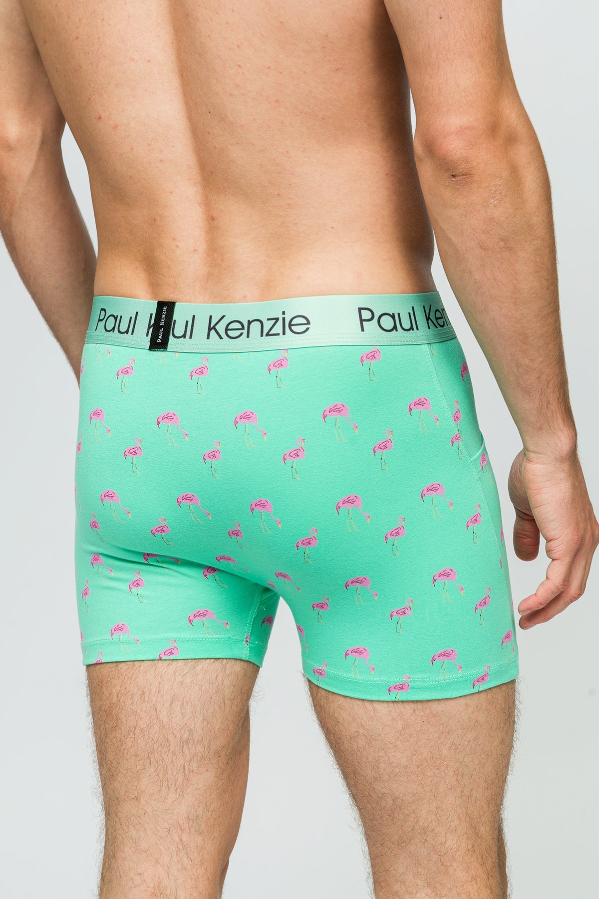 Paul Kenzie-Cepli Erkek Boxer Pink Birdy Pockets-Boxer-7-Milagron.com