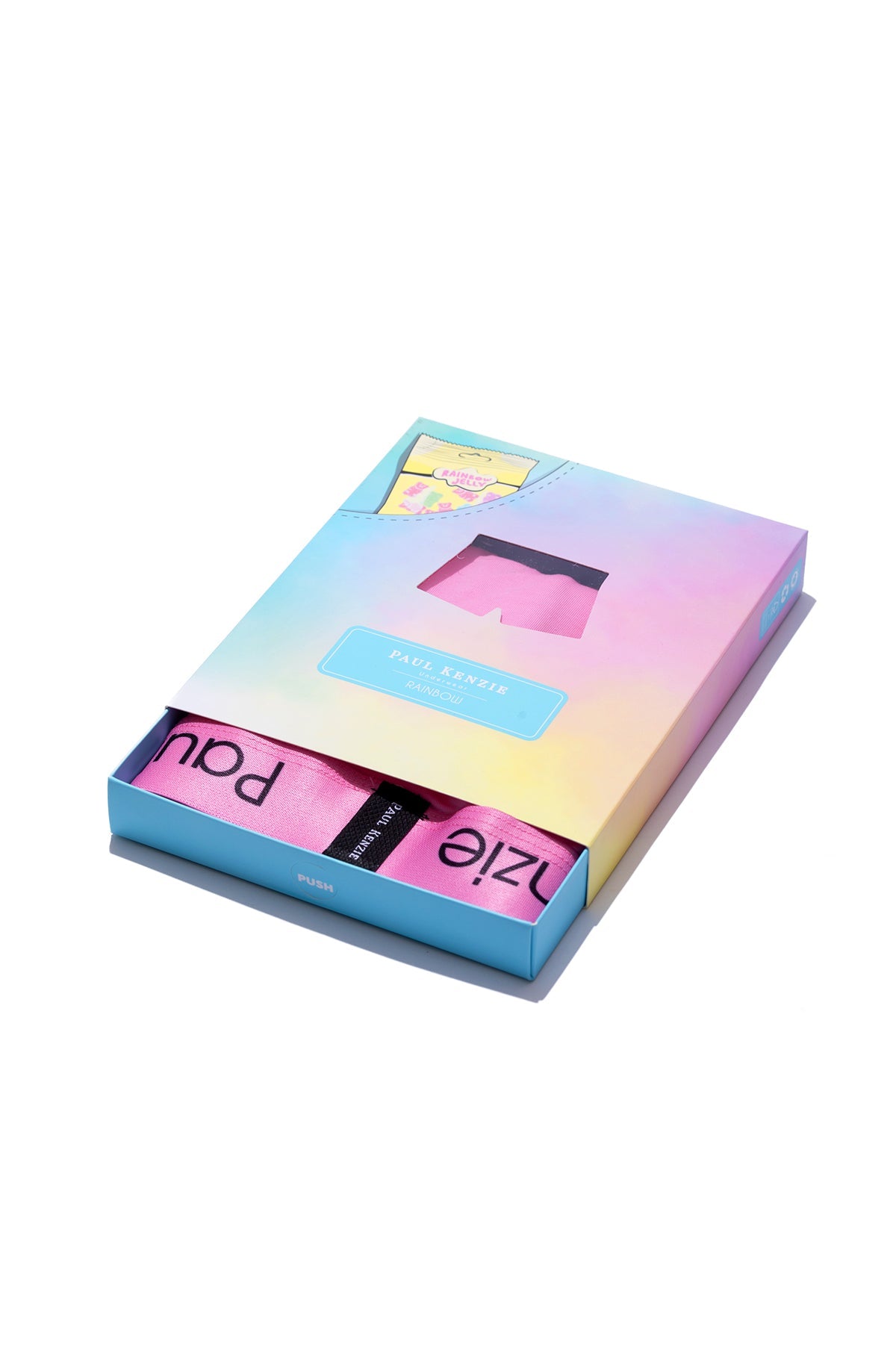 Paul Kenzie-Cepli Erkek Boxer Rainbow 2 Açık Pembe Pockets-Boxer-2-Milagron.com