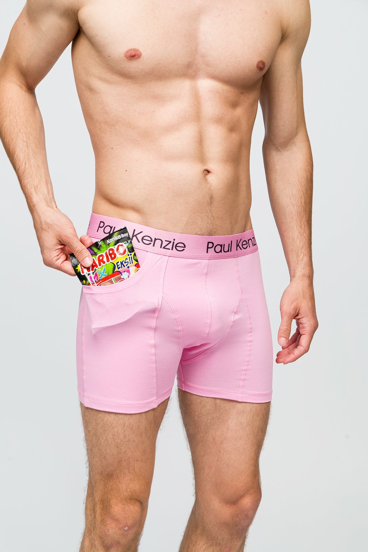 Paul Kenzie-Cepli Erkek Boxer Rainbow 2 Açık Pembe Pockets-Boxer-7-Milagron.com