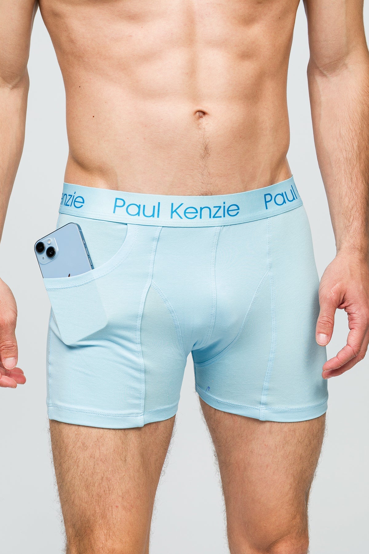 Paul Kenzie-Cepli Erkek Boxer Rainbow 4 Açık Mavi Pockets-Boxer-5-Milagron.com