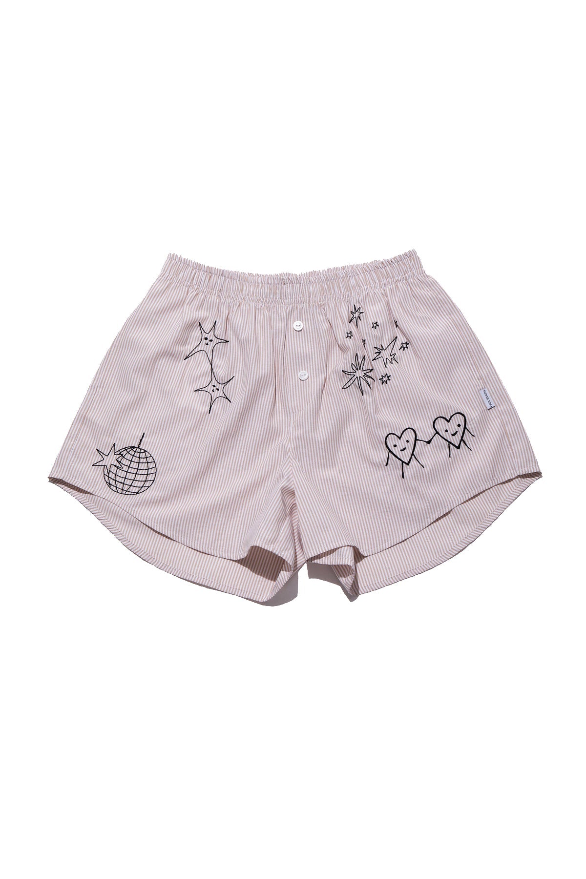 Paul Kenzie-Chill Space Collection Nakışlı Kadın Ev Şort Sandy-Boxer-1-Milagron.com