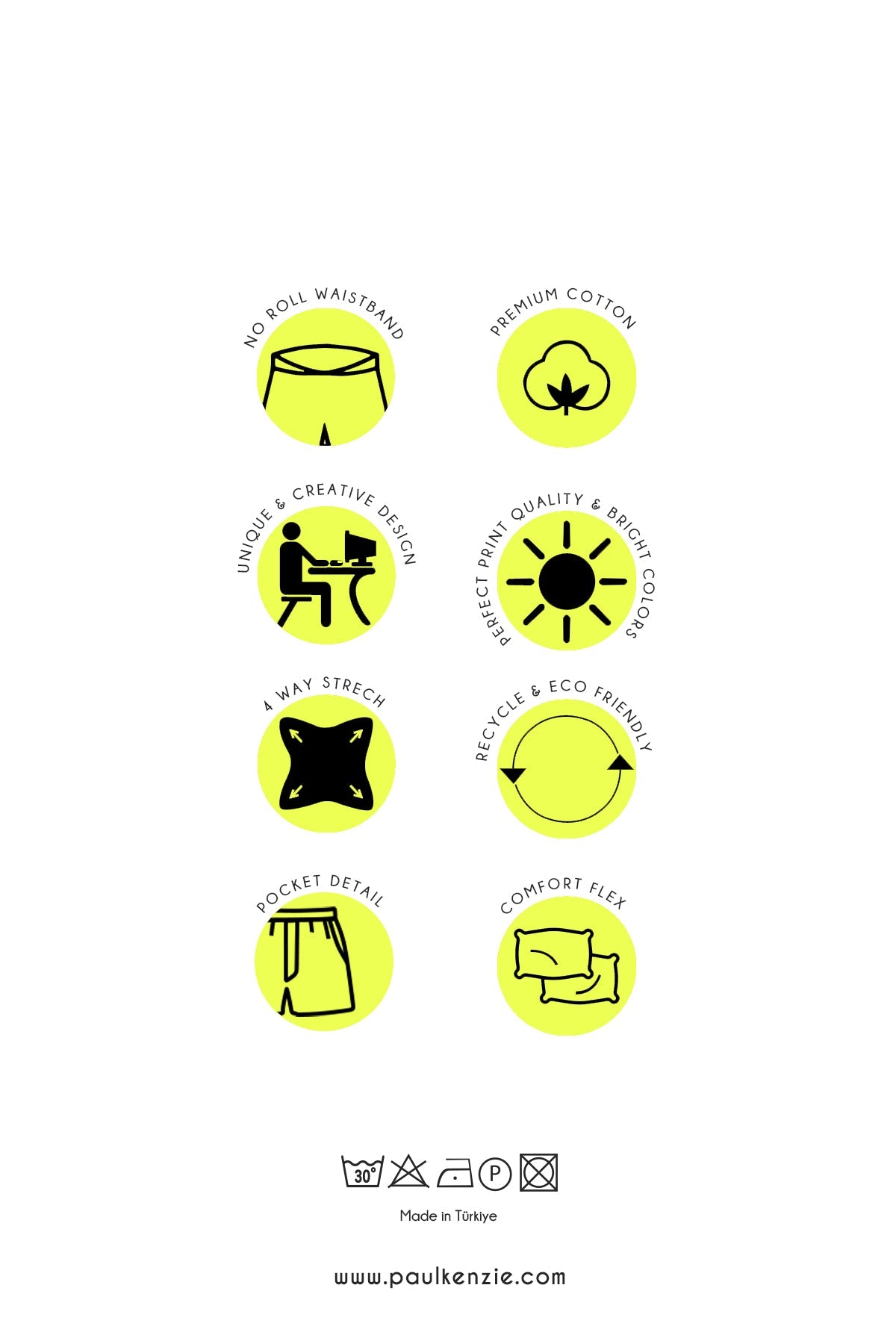 Paul Kenzie-Chill Space Collection Nakışlı Kadın Ev Şort Sandy-Boxer-10-Milagron.com