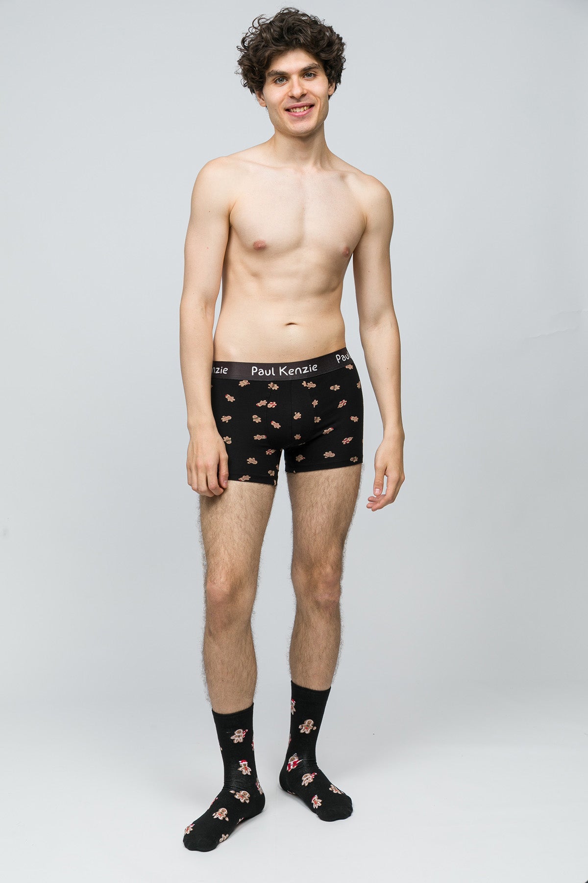 Paul Kenzie-Christmas Collection Erkek Boxer Ginger Bells-3-Milagron.com