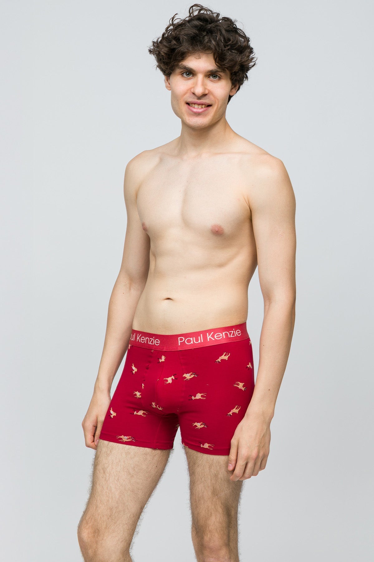 Paul Kenzie-Christmas Collection Erkek Boxer Reindeer Kisses-4-Milagron.com