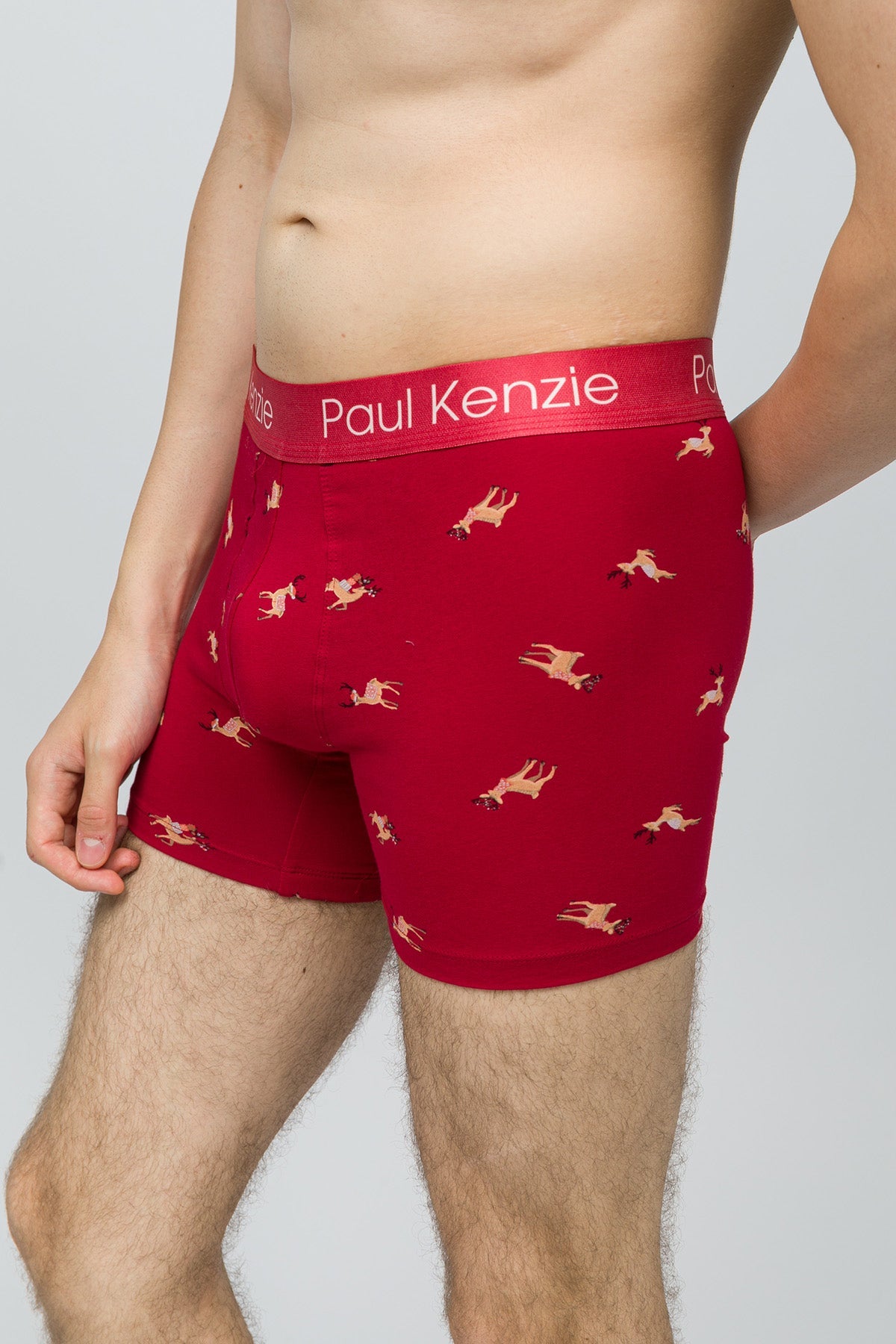 Paul Kenzie-Christmas Collection Erkek Boxer Reindeer Kisses-6-Milagron.com