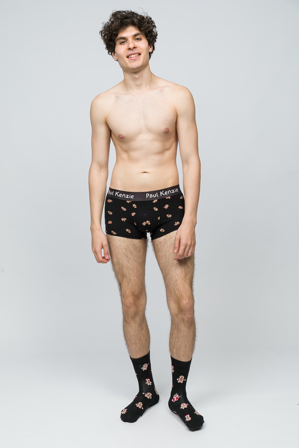 Paul Kenzie-Christmas Collection Erkek Trunk Boxer Ginger Bells-3-Milagron.com