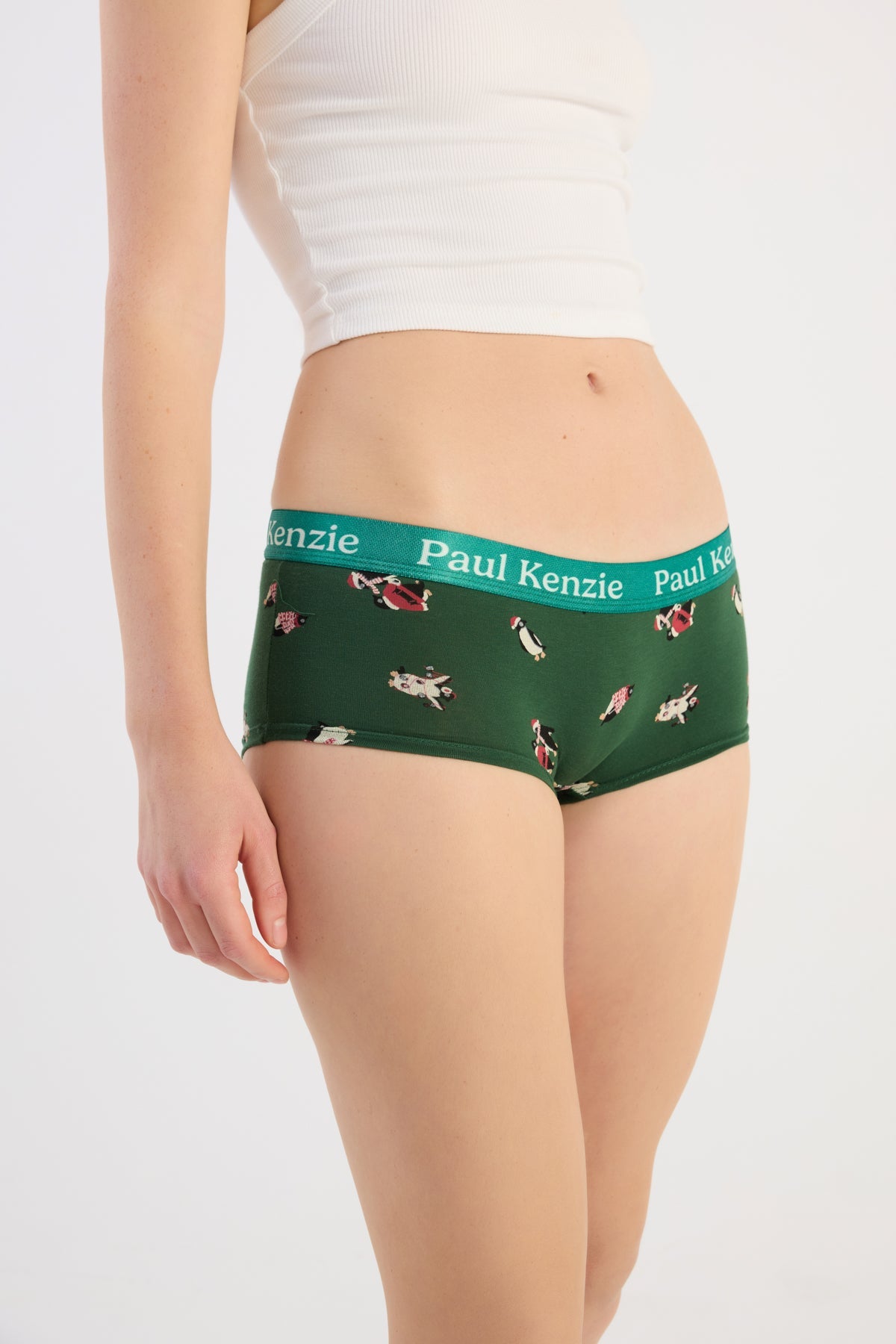 Paul Kenzie-Christmas Collection Kadın Boyshort Külot Pengu In Wonderland-Boyshort Külot-6-Milagron.com