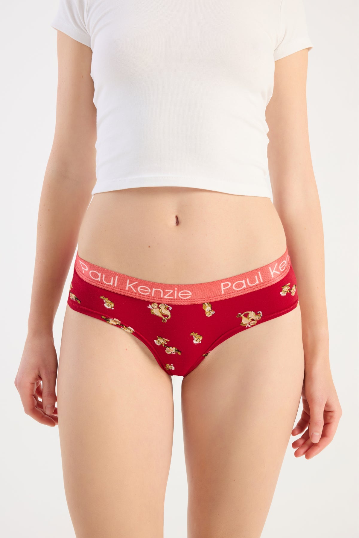 Paul Kenzie-Christmas Collection Kadın Cheeky Külot Otter Half-Cheeky Külot-3-Milagron.com