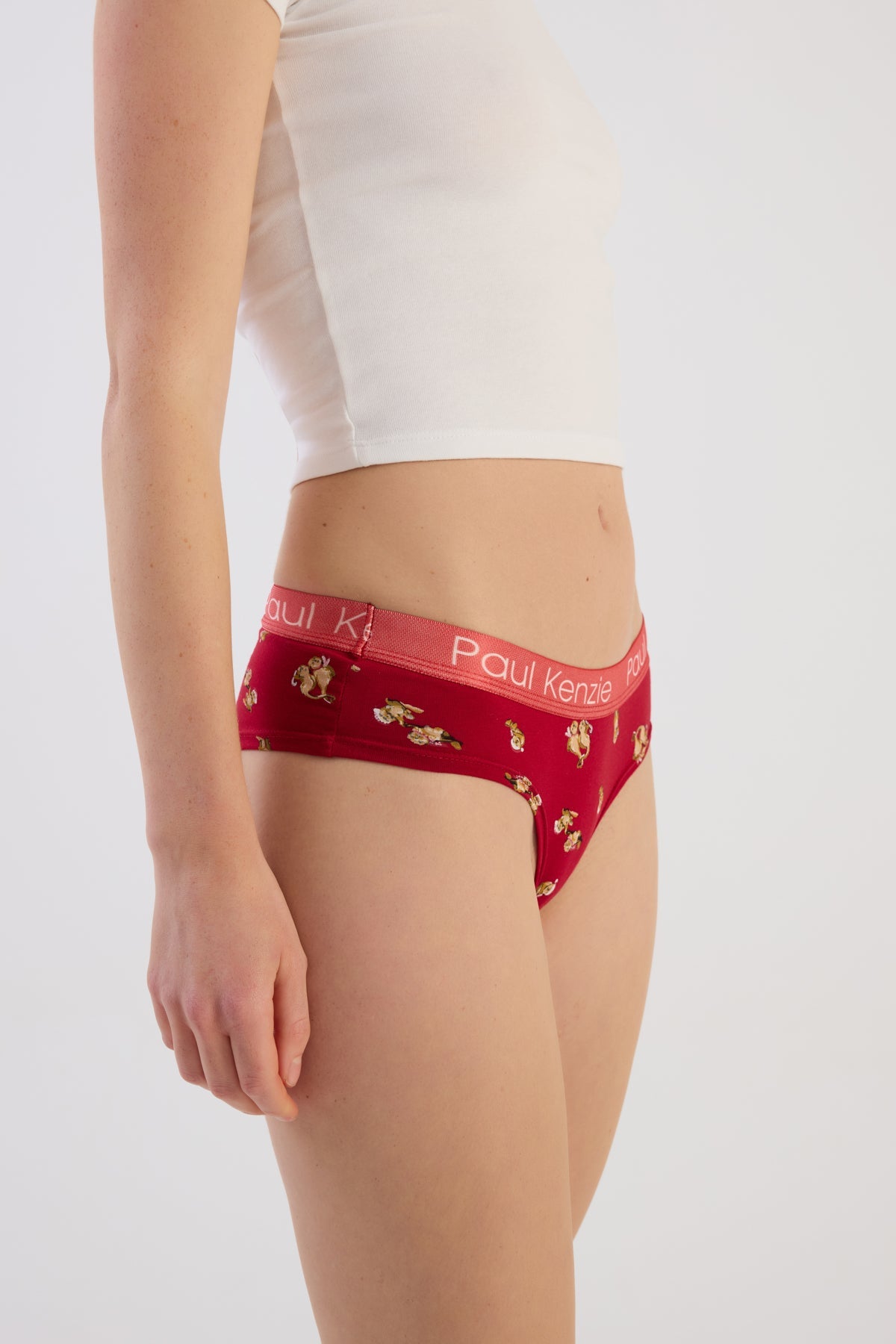 Paul Kenzie-Christmas Collection Kadın Cheeky Külot Otter Half-Cheeky Külot-4-Milagron.com