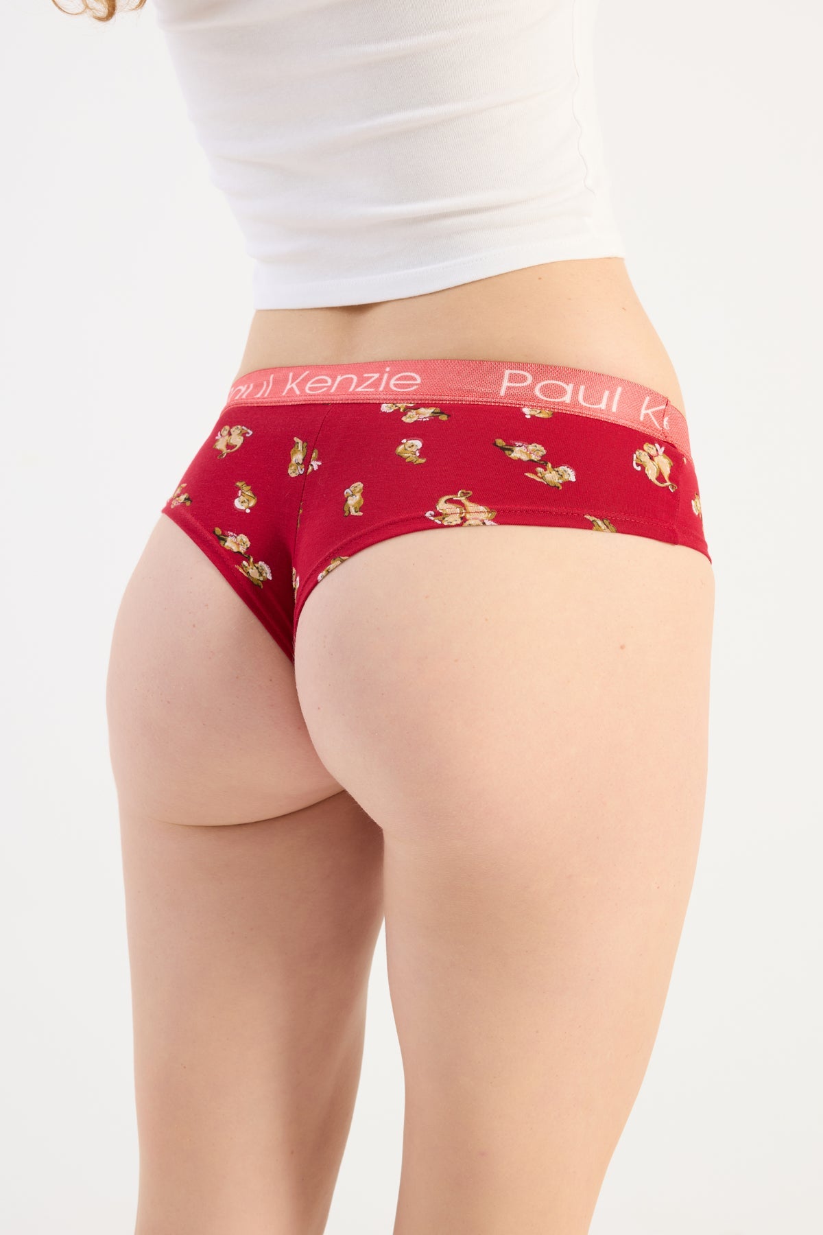 Paul Kenzie-Christmas Collection Kadın Cheeky Külot Otter Half-Cheeky Külot-5-Milagron.com