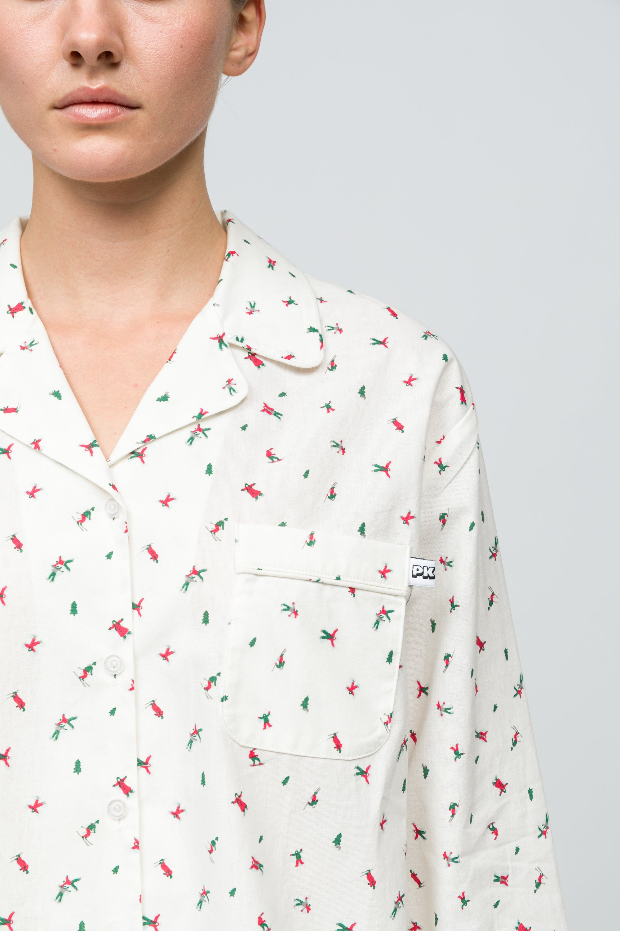 Paul Kenzie-Christmas Collection Kadın Pijama üstü Holiday-7-Milagron.com