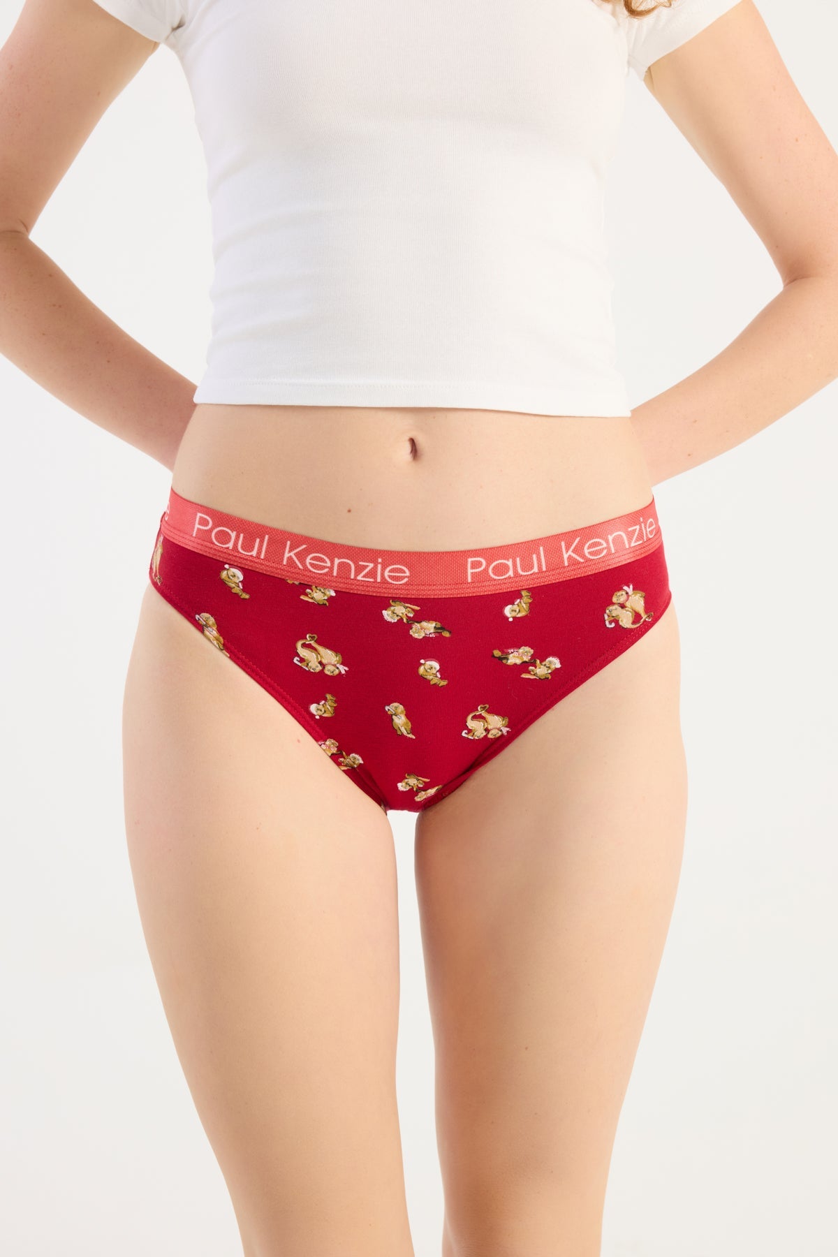 Paul Kenzie-Christmas Collection Kadın Slip Külot Otter Half-Slip Külot-5-Milagron.com