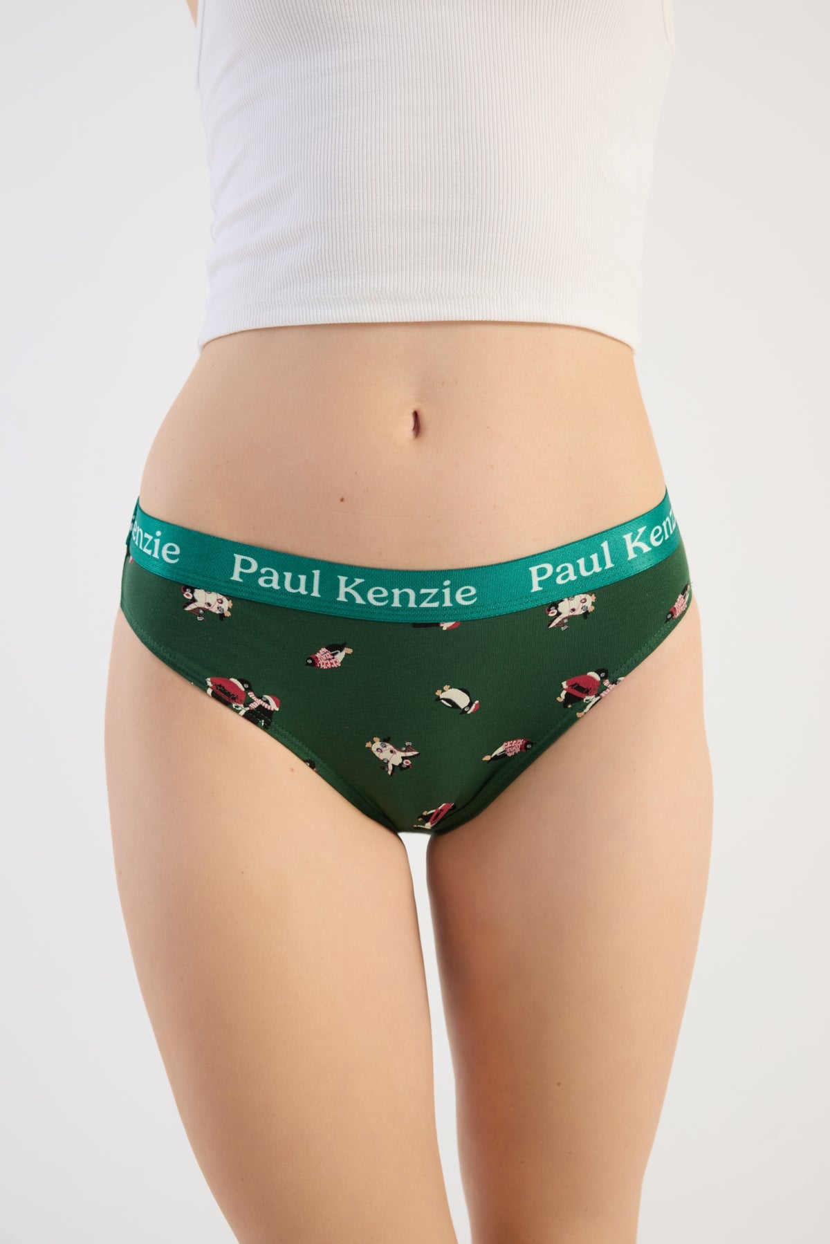 Paul Kenzie-Christmas Collection Kadın Slip Külot Pengu In Wonderland-Slip Külot-5-Milagron.com