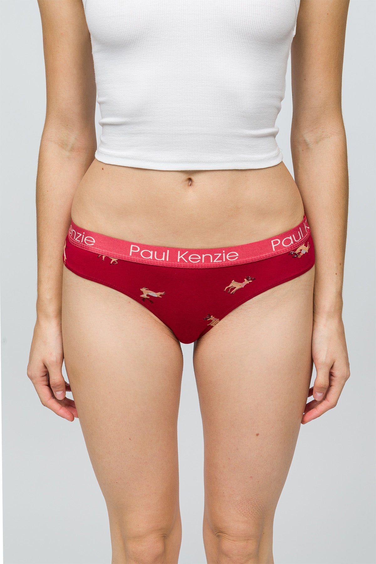 Paul Kenzie-Christmas Collection Kadın Slip Külot Reindeer Kisses-5-Milagron.com