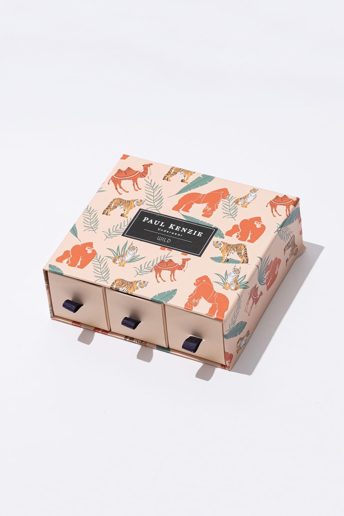 Paul Kenzie-Comfort Flex 3'lü Erkek Boxer Wild-Boxer-2-Milagron.com