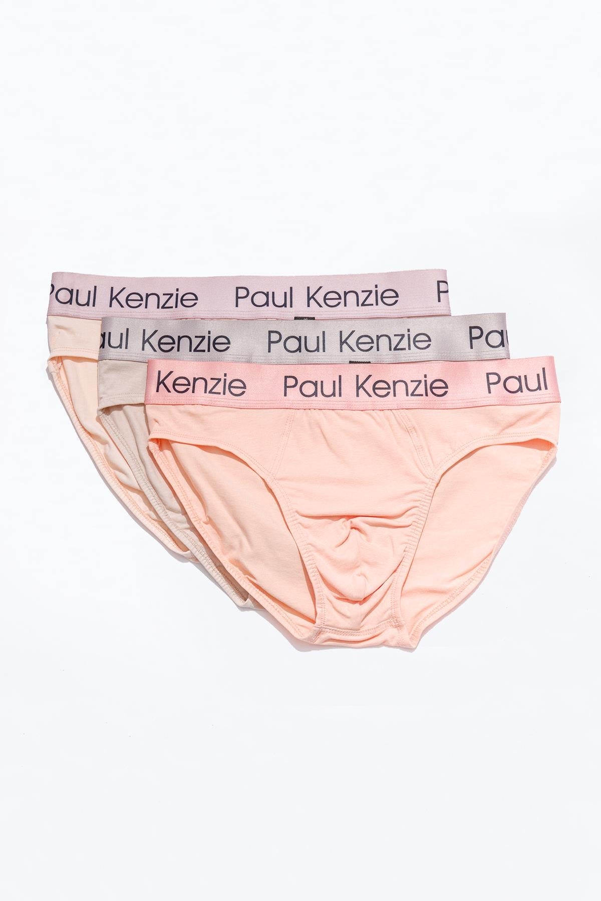 Paul Kenzie-Comfort Flex 3'lü Erkek Slip Külot Rainbow Nude-Slip Külot-1-Milagron.com
