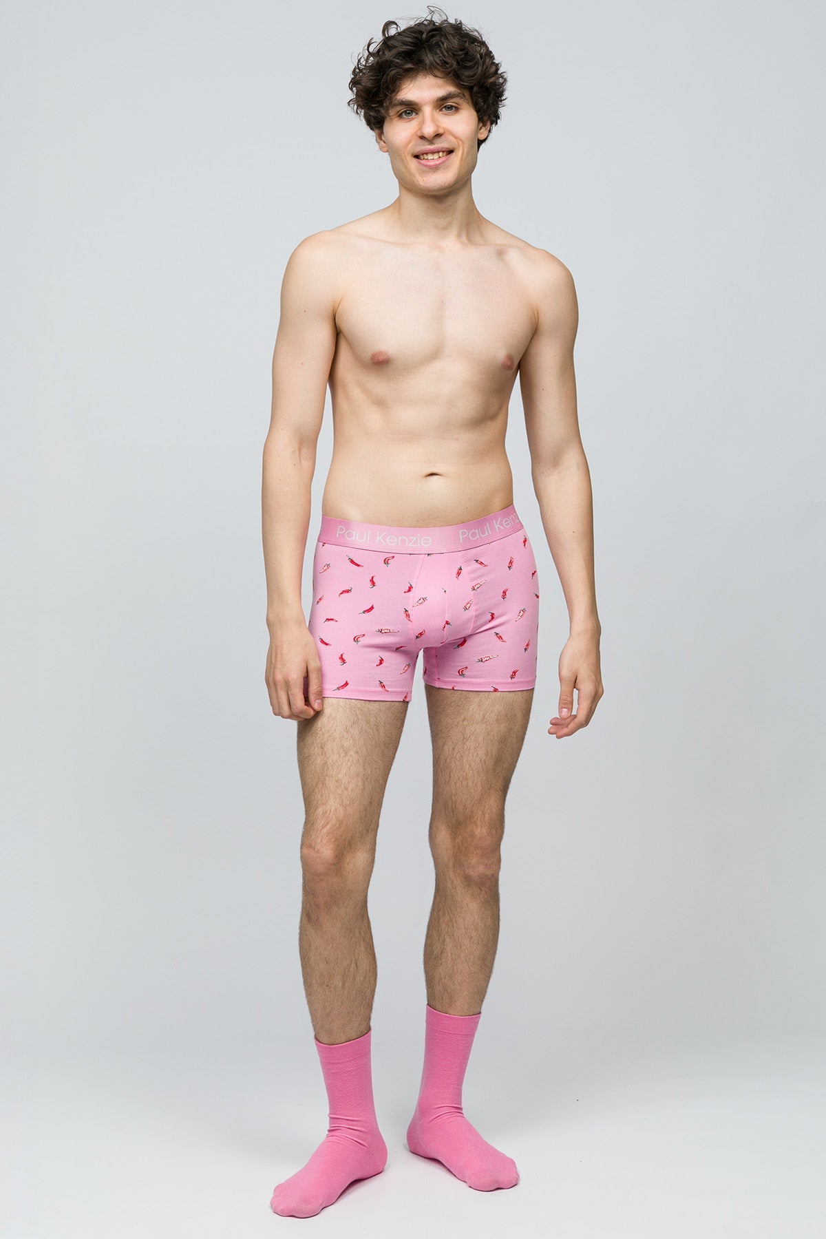 Desenli Erkek Boxer - Chili - 2