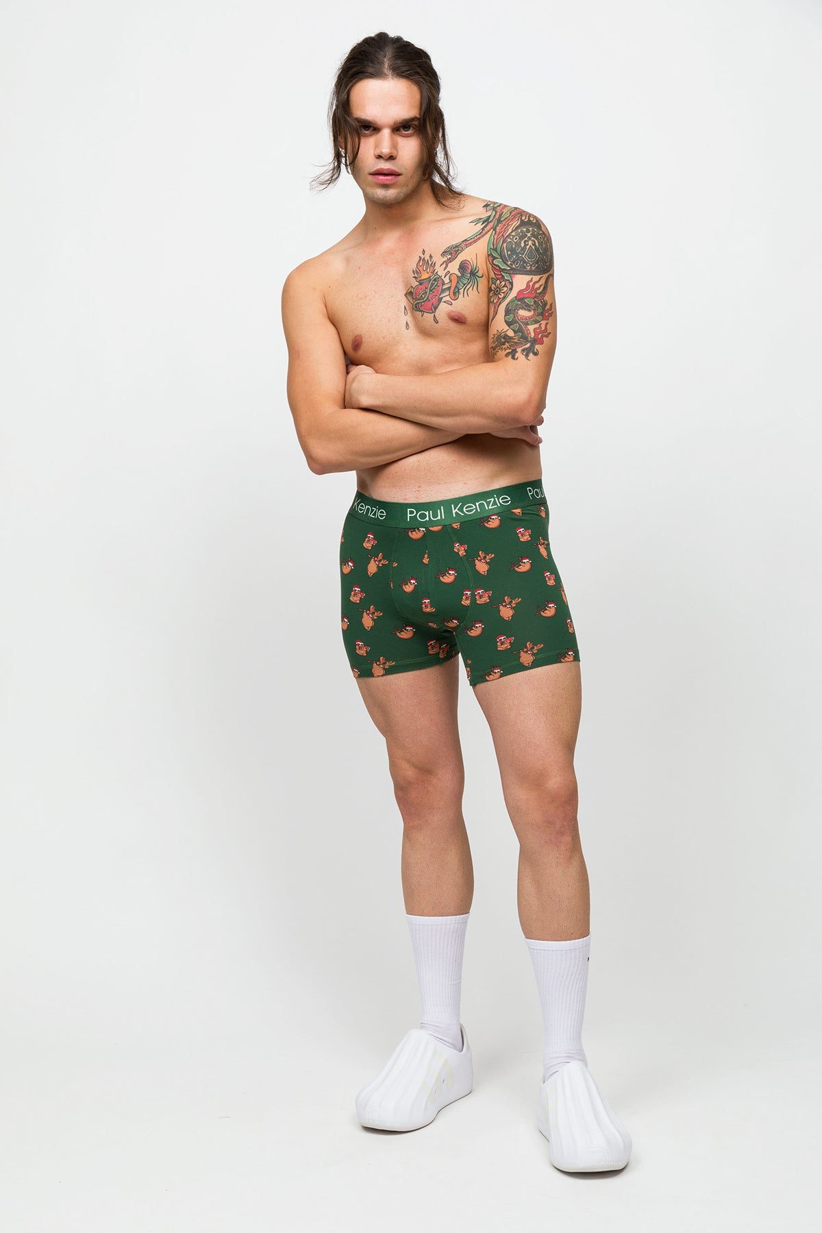 Paul Kenzie-Desenli Erkek Boxer Christmas Collection Lazymas-Boxer-3-Milagron.com