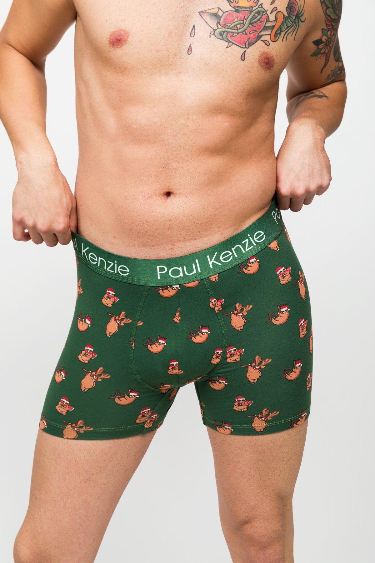 Paul Kenzie-Desenli Erkek Boxer Christmas Collection Lazymas-Boxer-5-Milagron.com