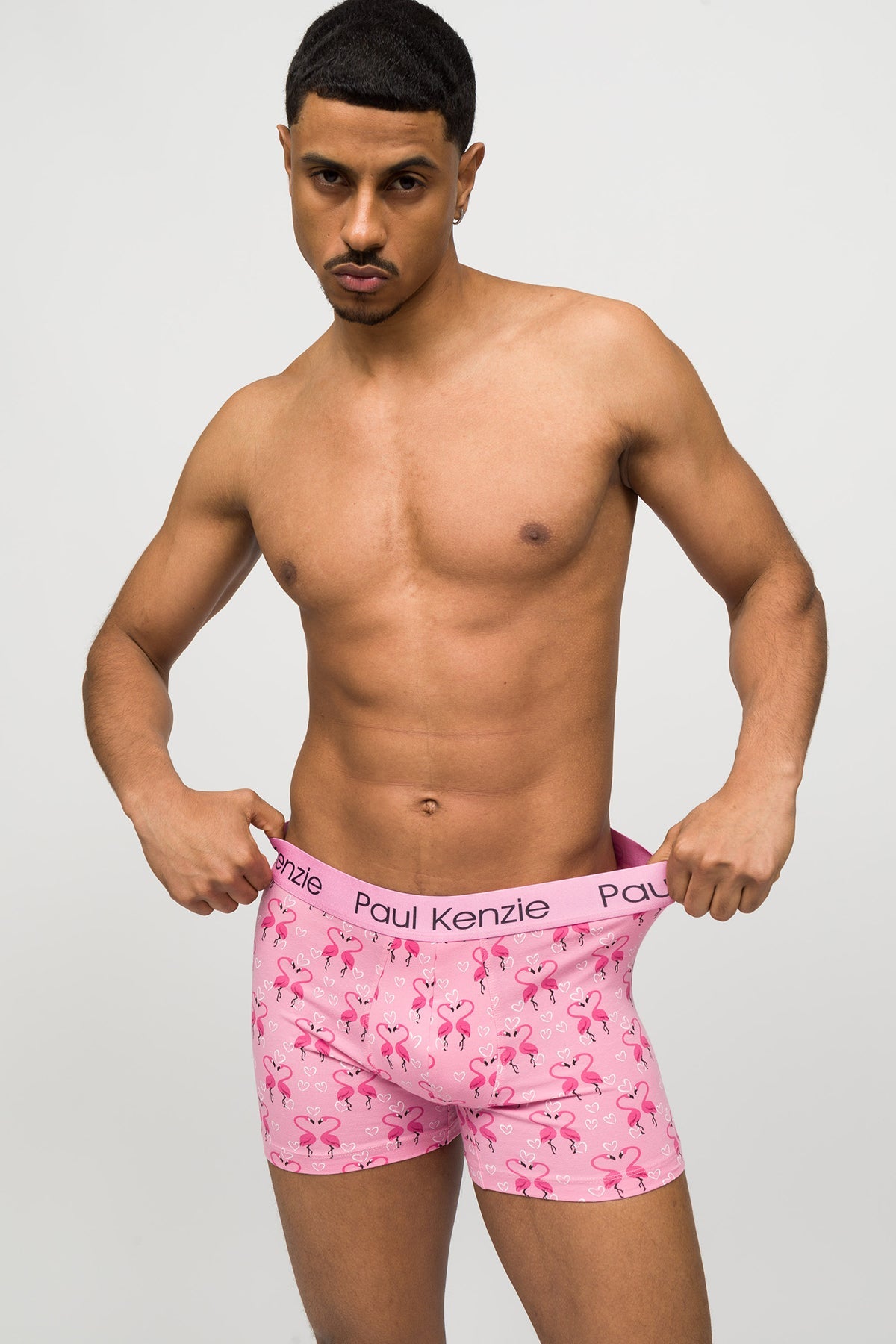 Paul Kenzie-Desenli Erkek Boxer Couple Collection Flovemingo-Boxer-3-Milagron.com