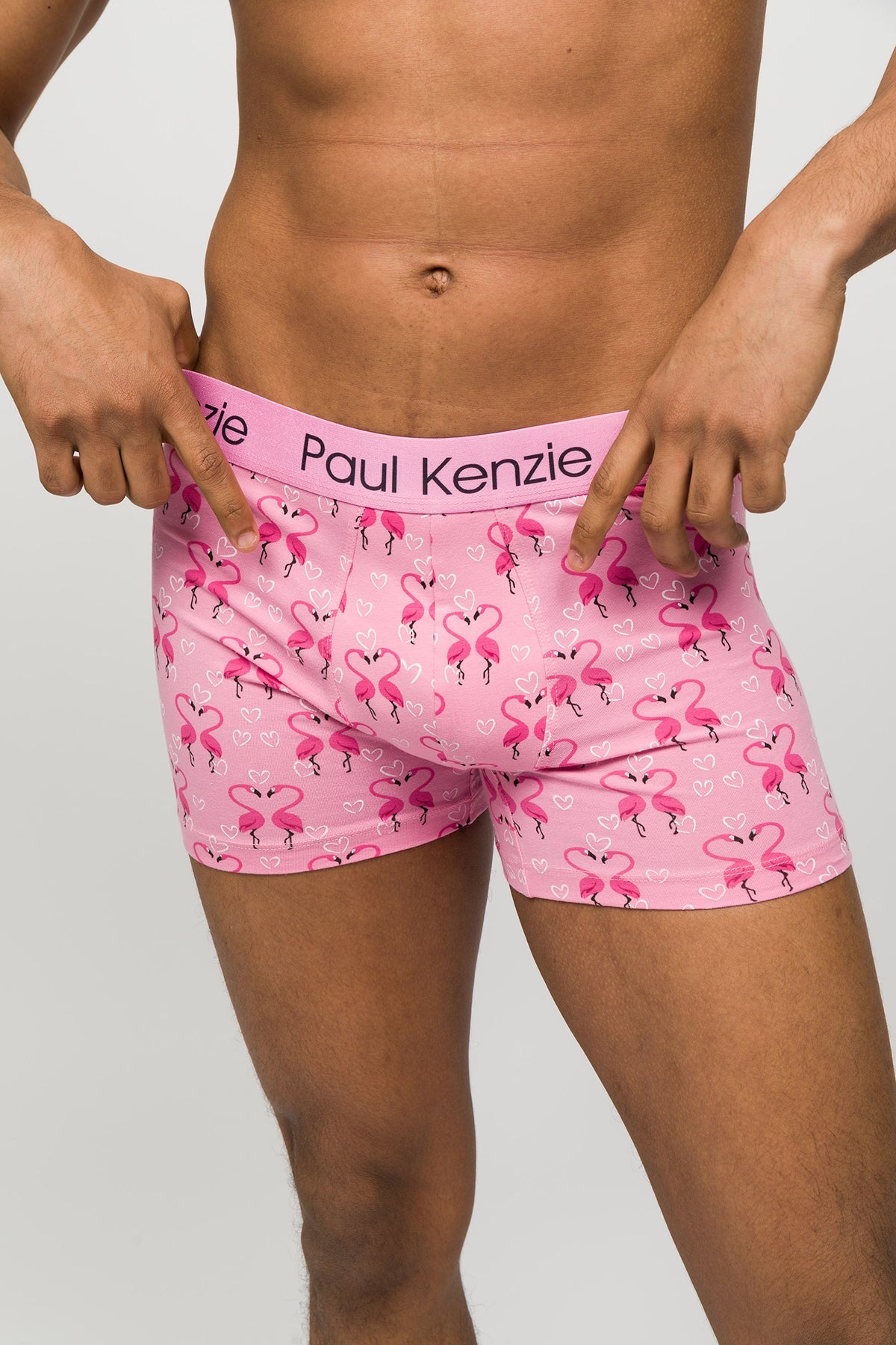 Paul Kenzie-Desenli Erkek Boxer Couple Collection Flovemingo-Boxer-4-Milagron.com