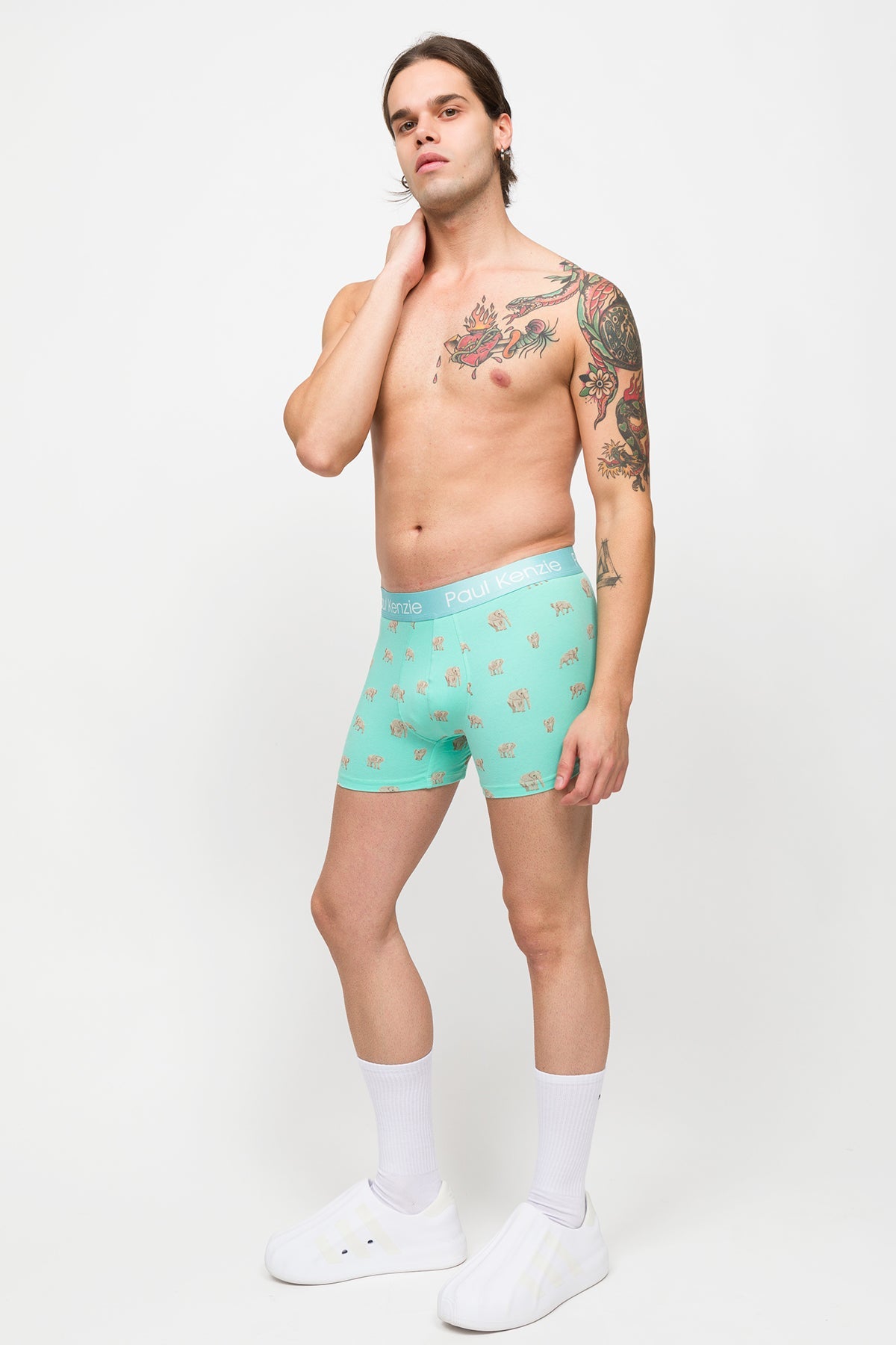 Paul Kenzie-Desenli Erkek Boxer – Eco Characters – Elephantastic-Boxer-3-Milagron.com