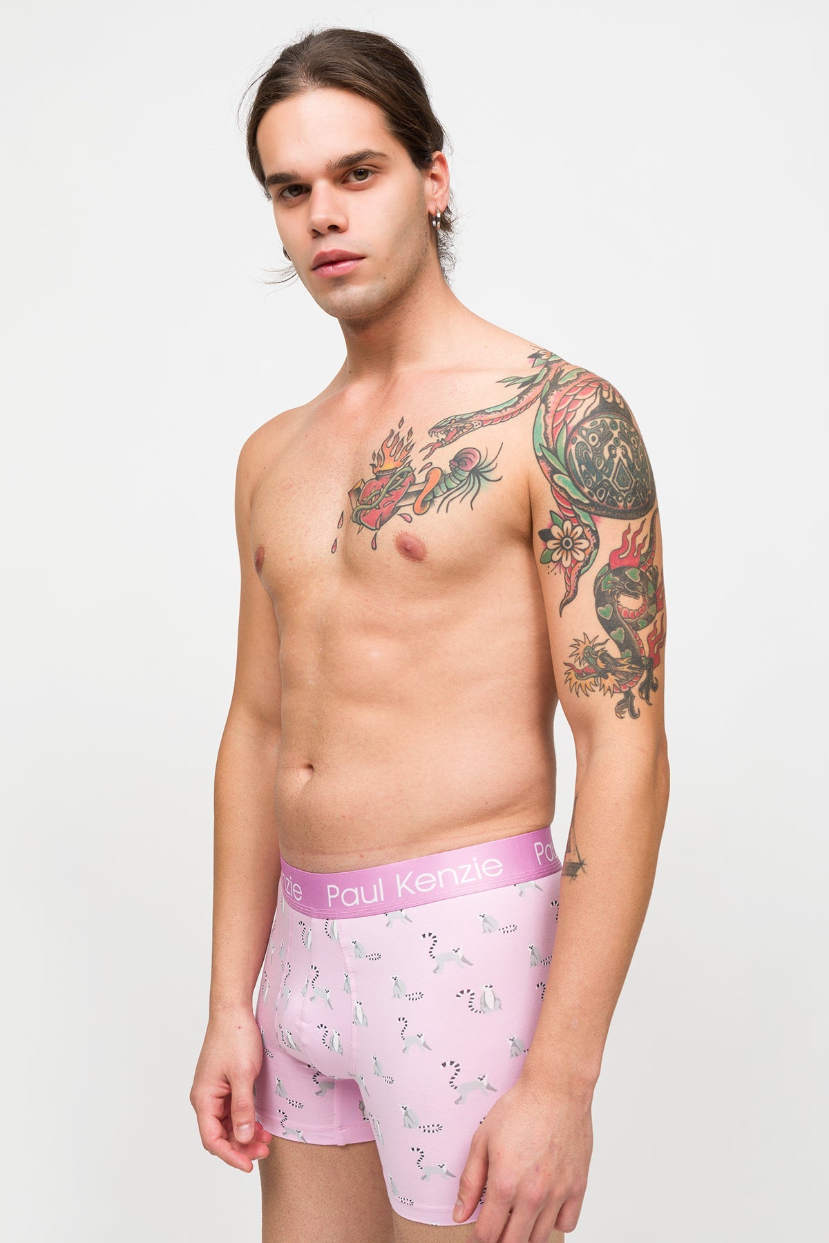 Paul Kenzie-Desenli Erkek Boxer – Eco Characters – Lemur-Boxer-4-Milagron.com