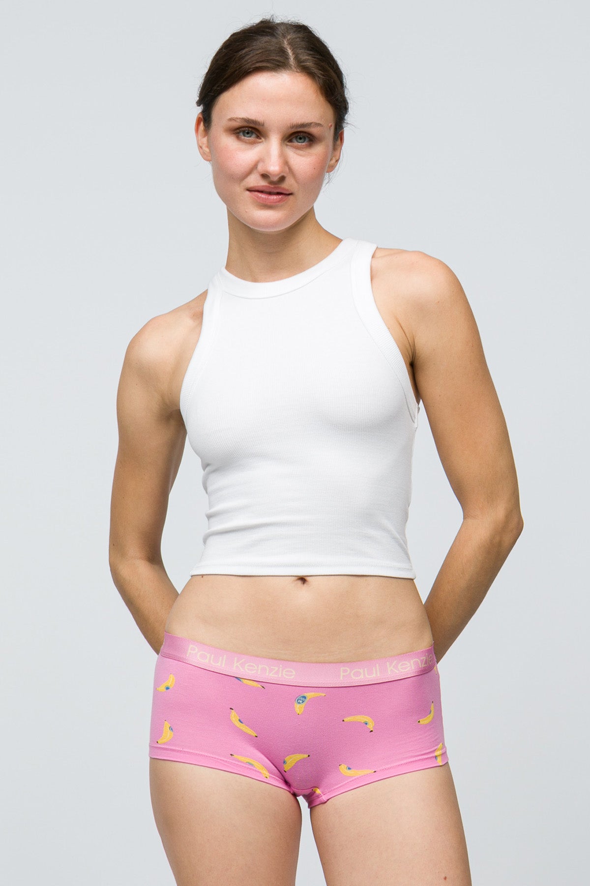 Paul Kenzie-Desenli Kadın Boyshort Külot Bananas-3-Milagron.com