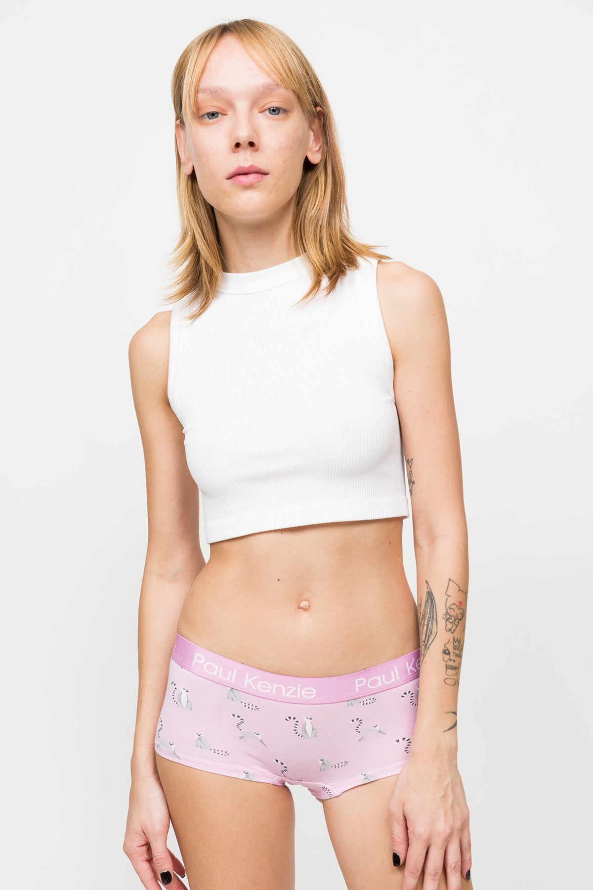 Paul Kenzie-Desenli Kadın Boyshort Külot – Eco Characters – Lemur-Boyshort Külot-4-Milagron.com