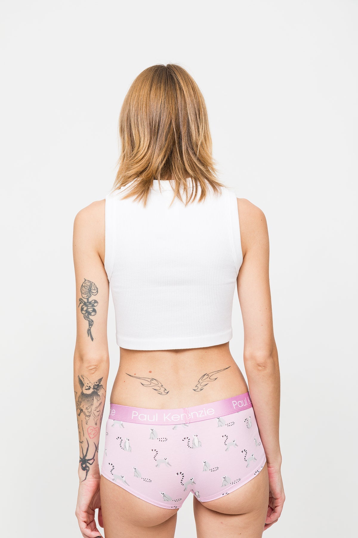 Paul Kenzie-Desenli Kadın Boyshort Külot – Eco Characters – Lemur-Boyshort Külot-6-Milagron.com