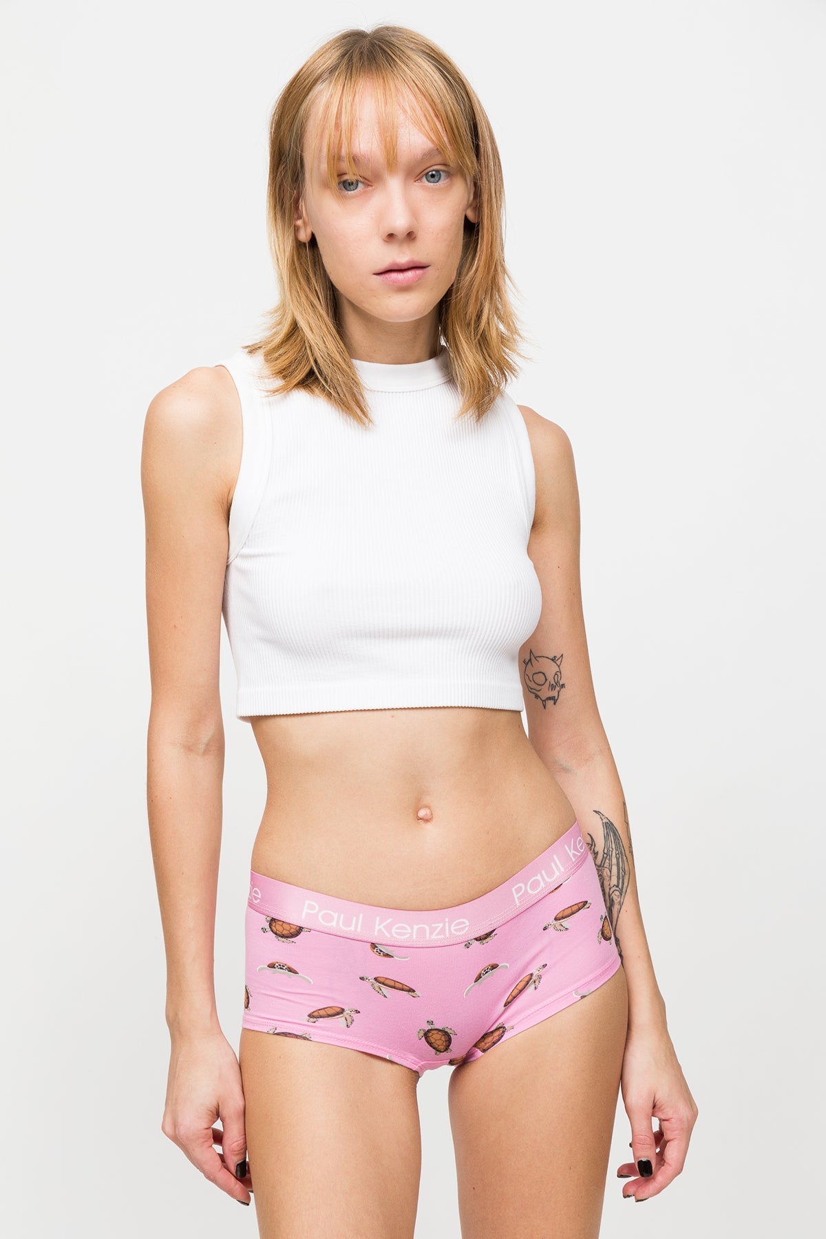 Paul Kenzie-Desenli Kadın Boyshort Külot – Eco Characters – Turtley-Boyshort Külot-5-Milagron.com