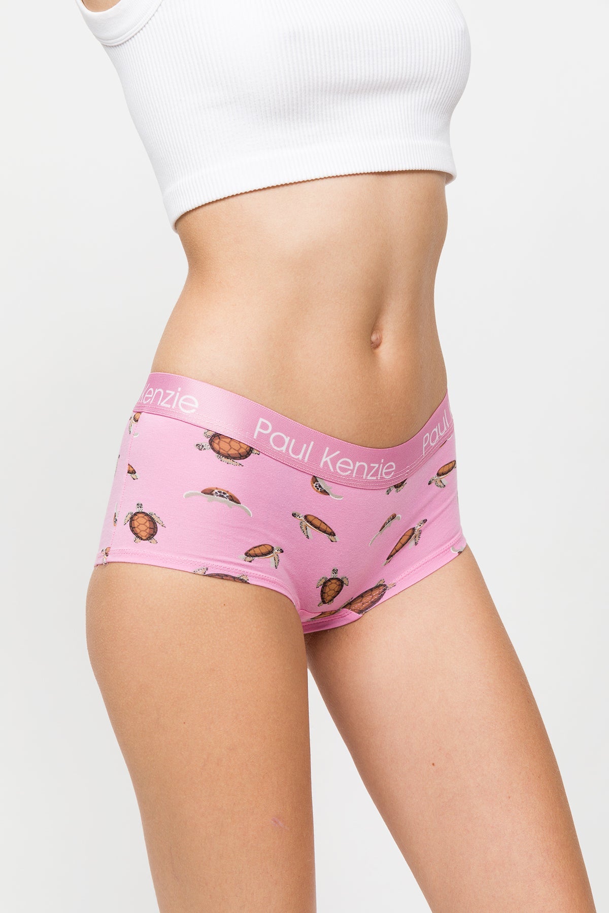 Paul Kenzie-Desenli Kadın Boyshort Külot – Eco Characters – Turtley-Boyshort Külot-6-Milagron.com