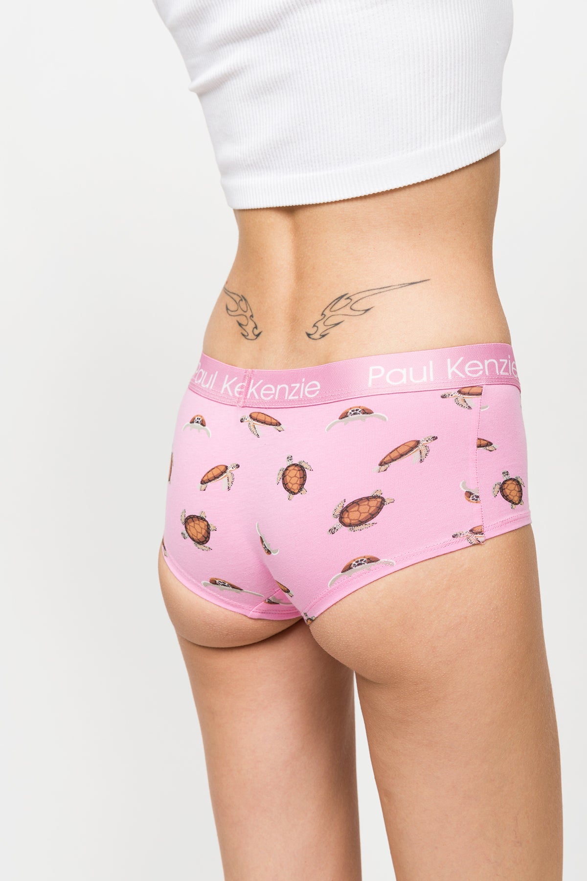 Paul Kenzie-Desenli Kadın Boyshort Külot – Eco Characters – Turtley-Boyshort Külot-7-Milagron.com