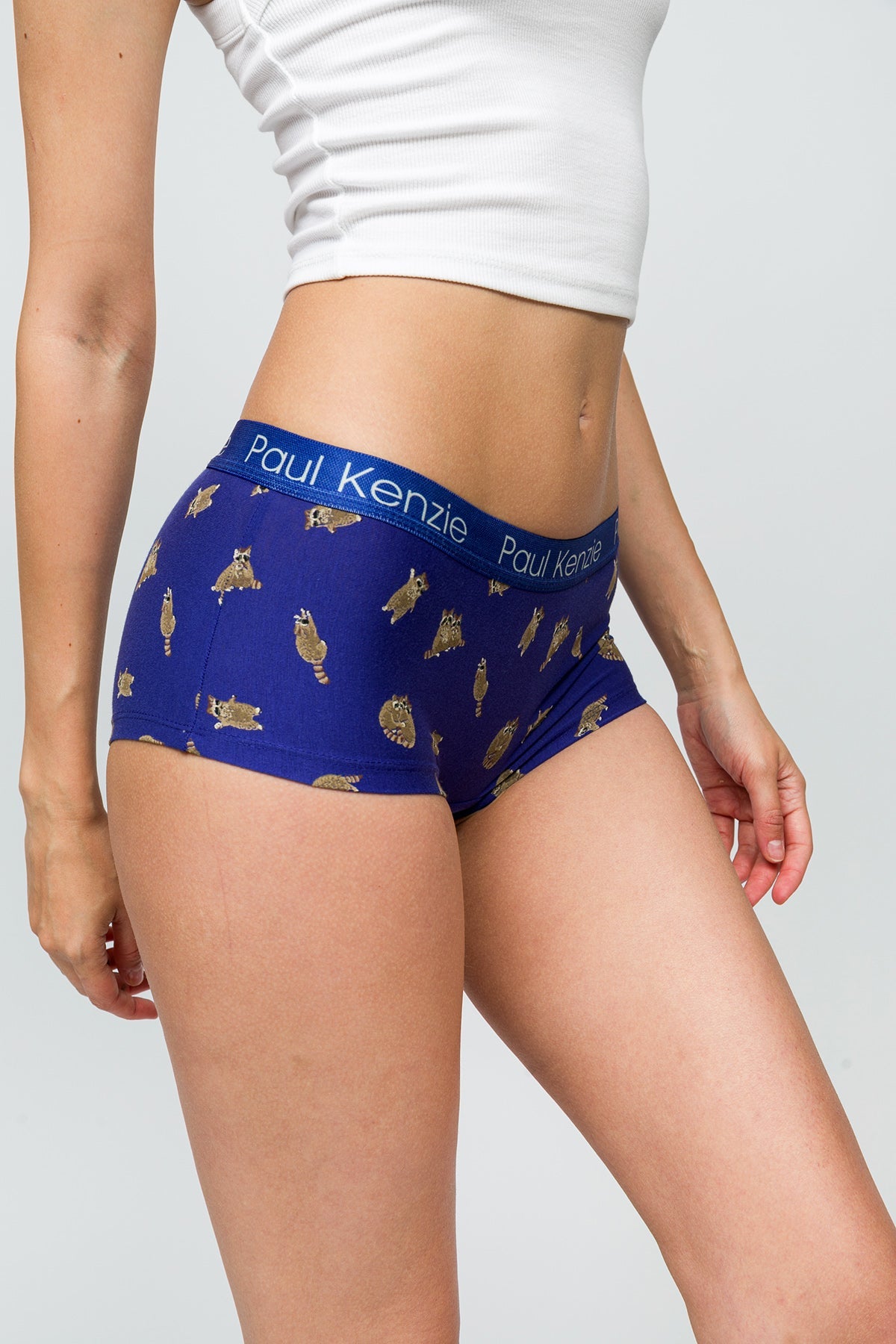 Paul Kenzie-Desenli Kadın Boyshort Külot Rakun-5-Milagron.com