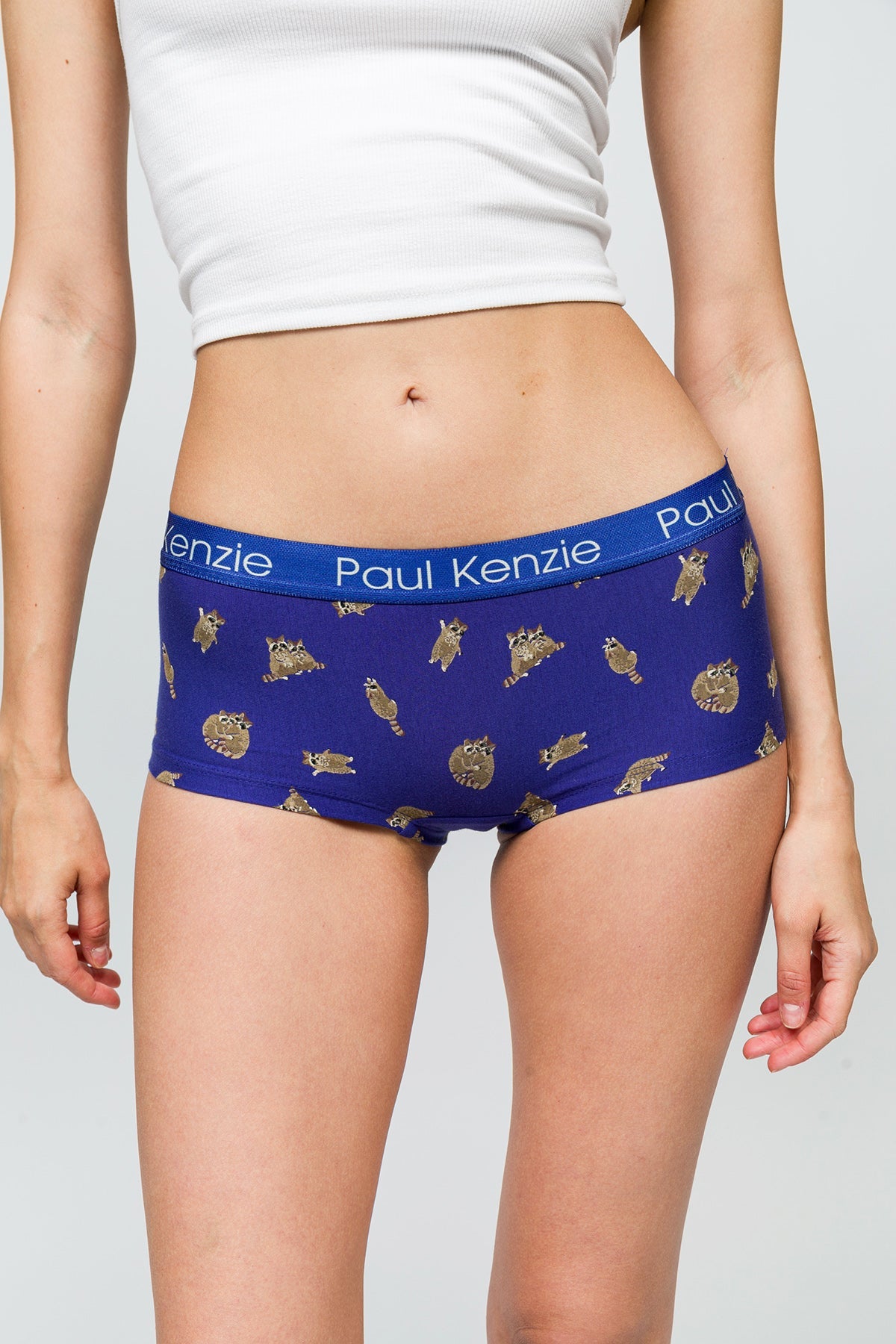 Paul Kenzie-Desenli Kadın Boyshort Külot Rakun-6-Milagron.com