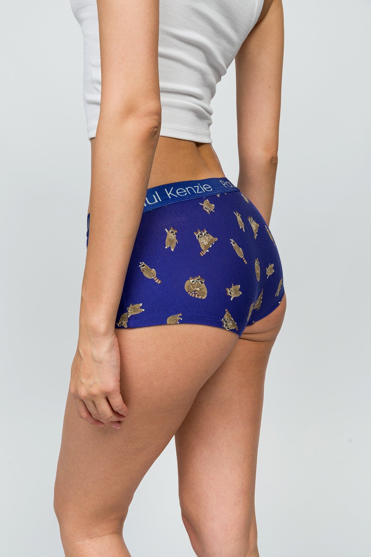 Paul Kenzie-Desenli Kadın Boyshort Külot Rakun-8-Milagron.com