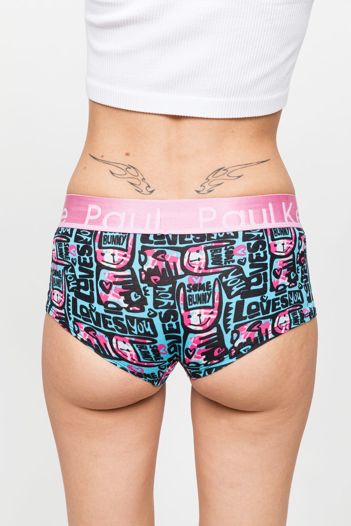 Paul Kenzie-Desenli Kadın Boyshort Külot – Unique Effect – Love Bunny-Boyshort Külot-7-Milagron.com
