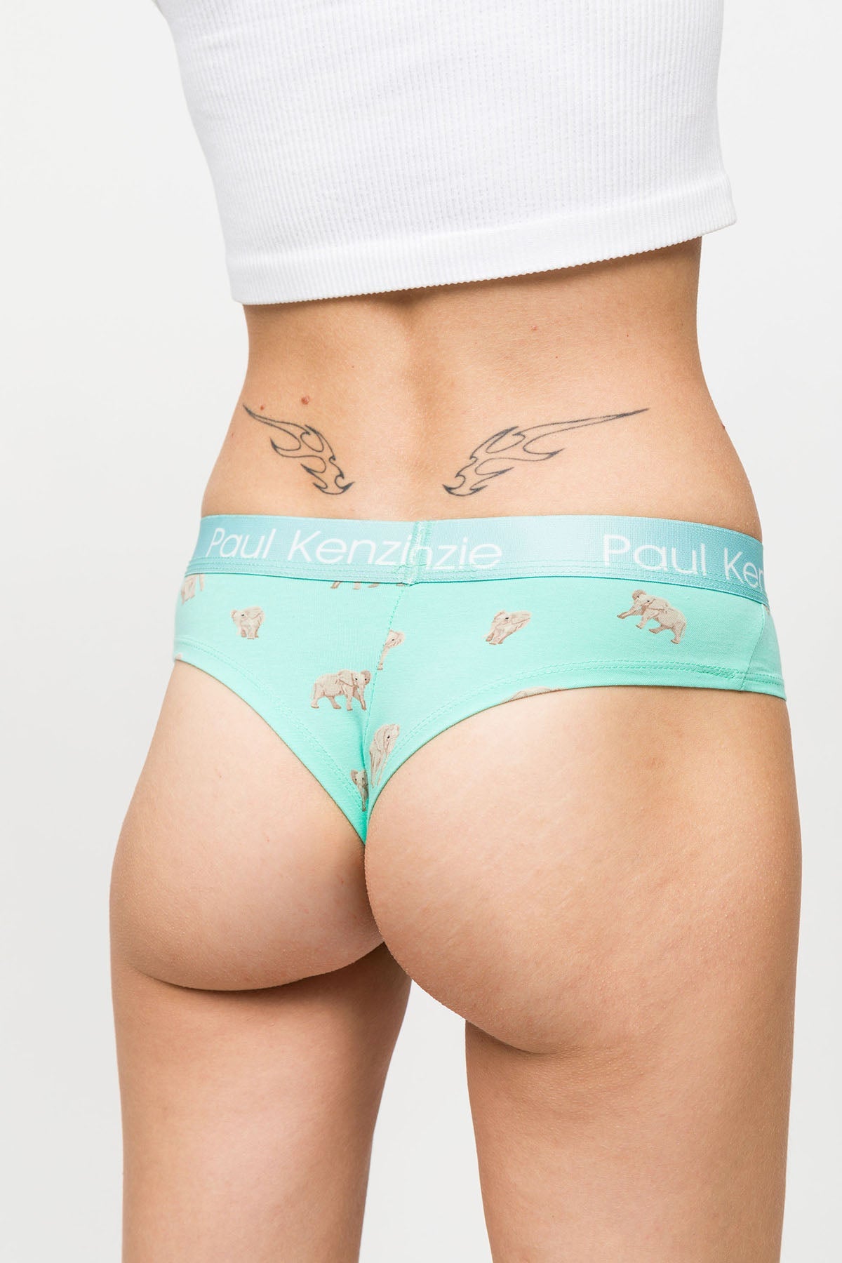 Paul Kenzie-Desenli Kadın Cheeky Külot – Eco Characters – Elephantastic-Cheeky Külot-7-Milagron.com