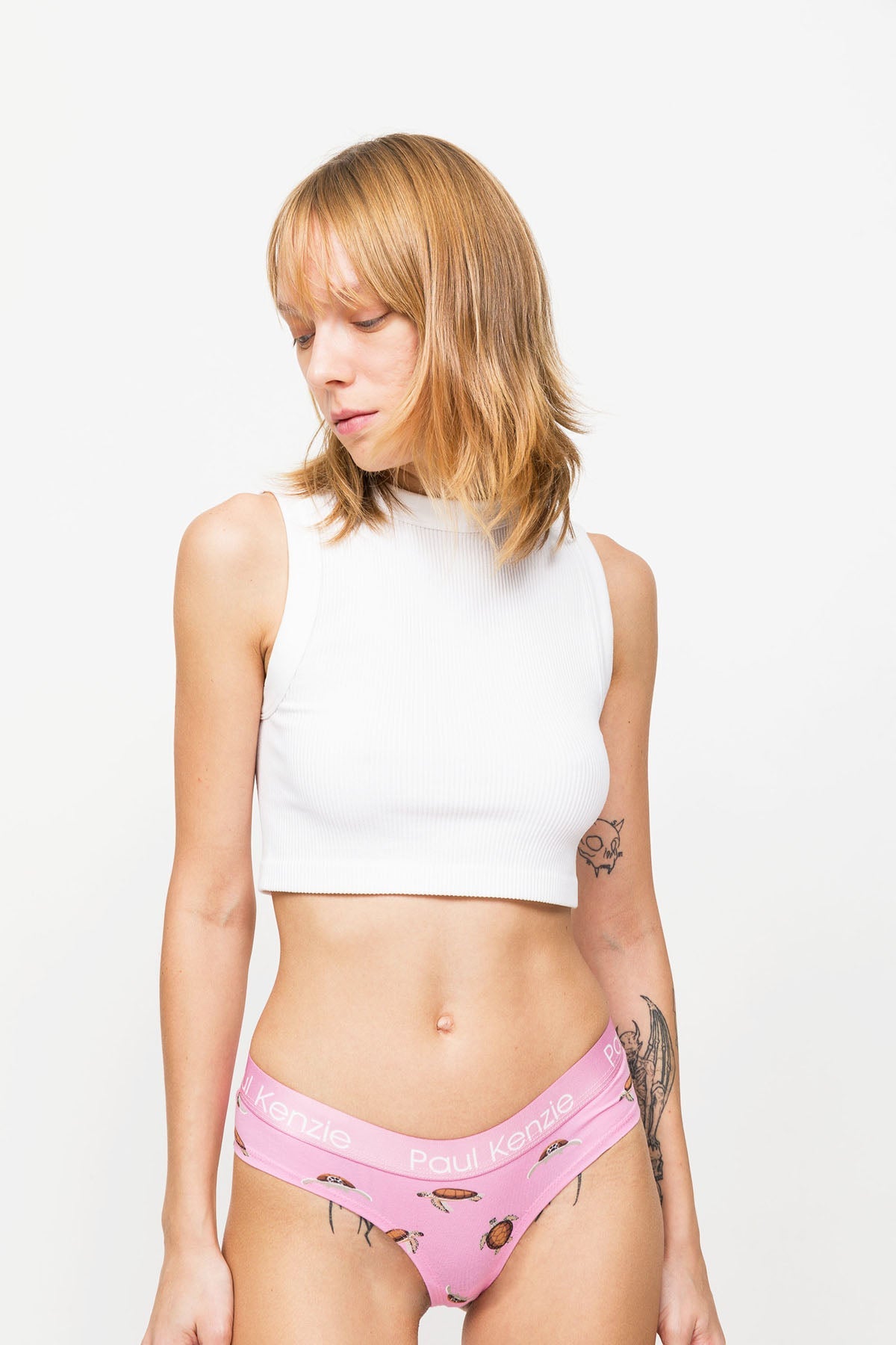 Paul Kenzie-Desenli Kadın Cheeky Külot – Eco Characters – Turtley-Cheeky Külot-5-Milagron.com