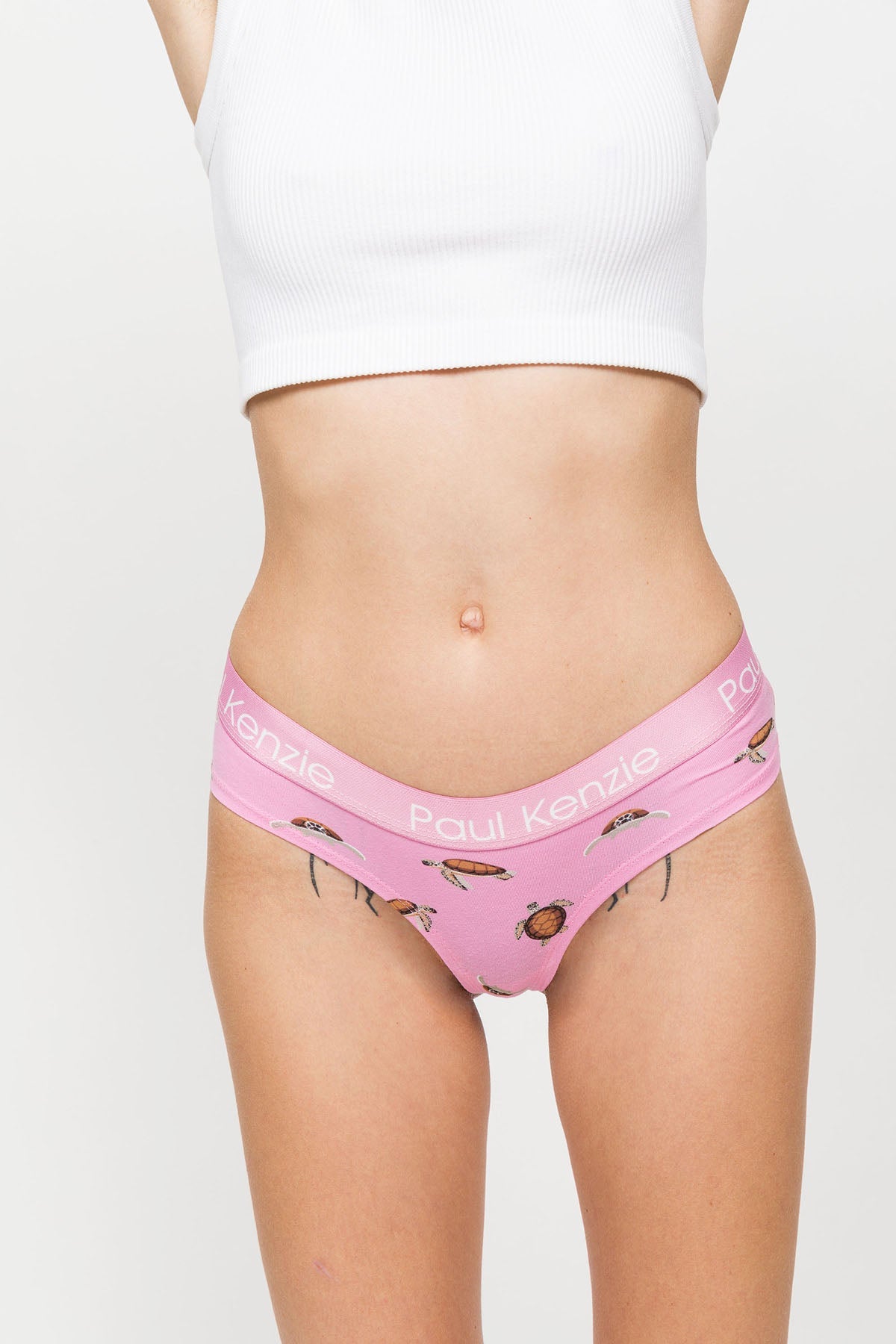 Paul Kenzie-Desenli Kadın Cheeky Külot – Eco Characters – Turtley-Cheeky Külot-6-Milagron.com