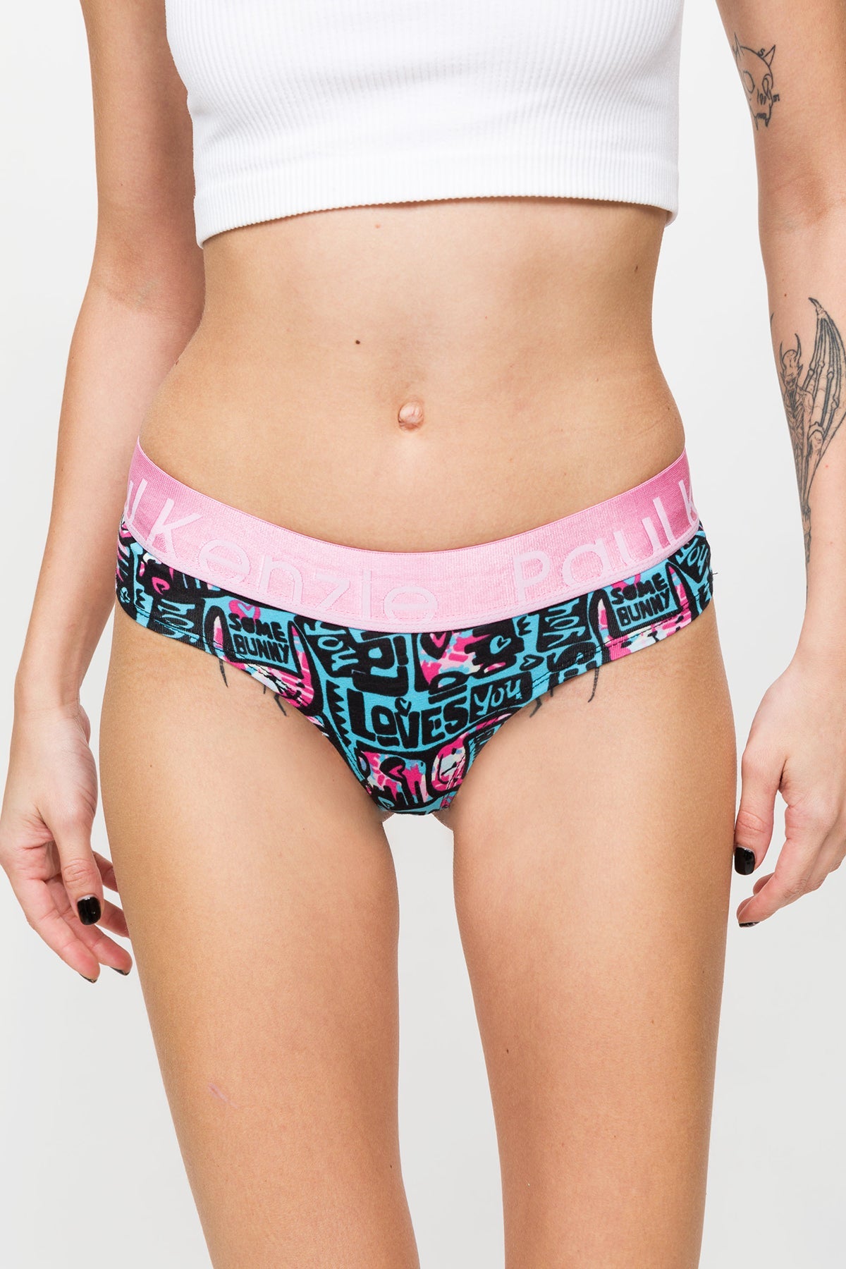Paul Kenzie-Desenli Kadın Cheeky Külot – Unique Effect – Love Bunny-Cheeky Külot-4-Milagron.com