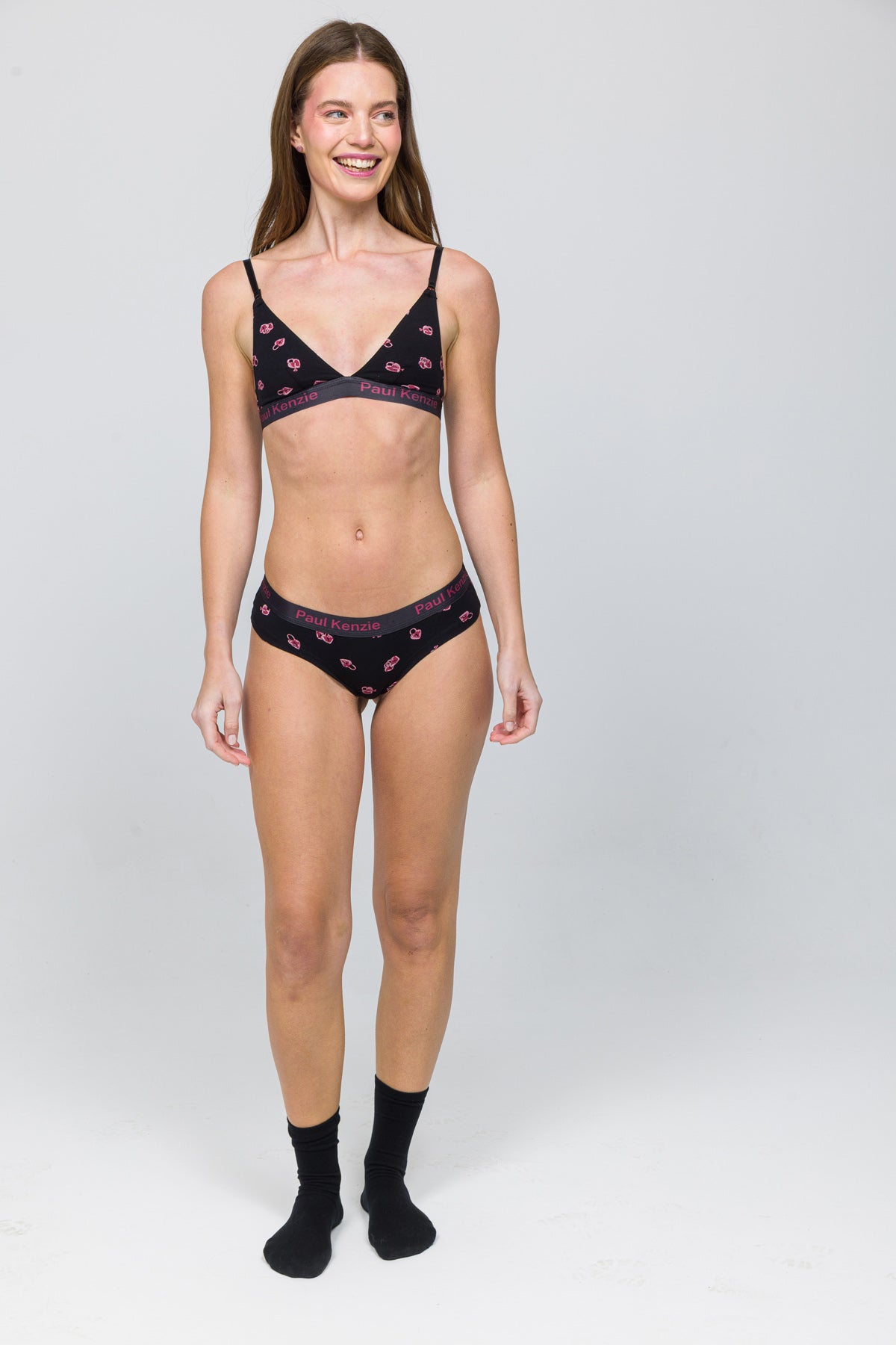 Paul Kenzie-Desenli Kadın Cheeky Külot Valentine Collection Lovelock-3-Milagron.com