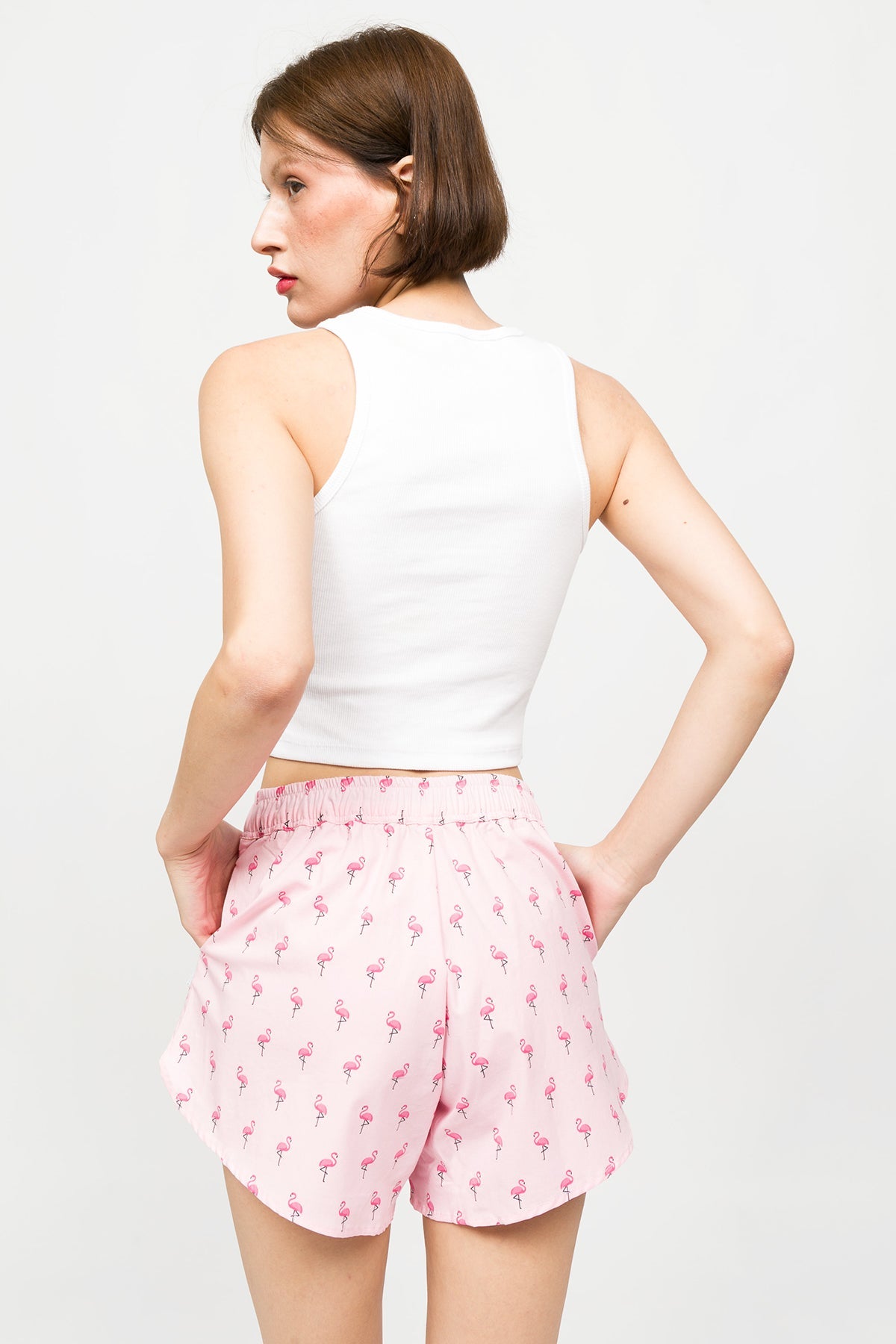 Paul Kenzie-Desenli Kadın Ev Şort – Chill Space Collection – Flamazing-Ev Şort-5-Milagron.com